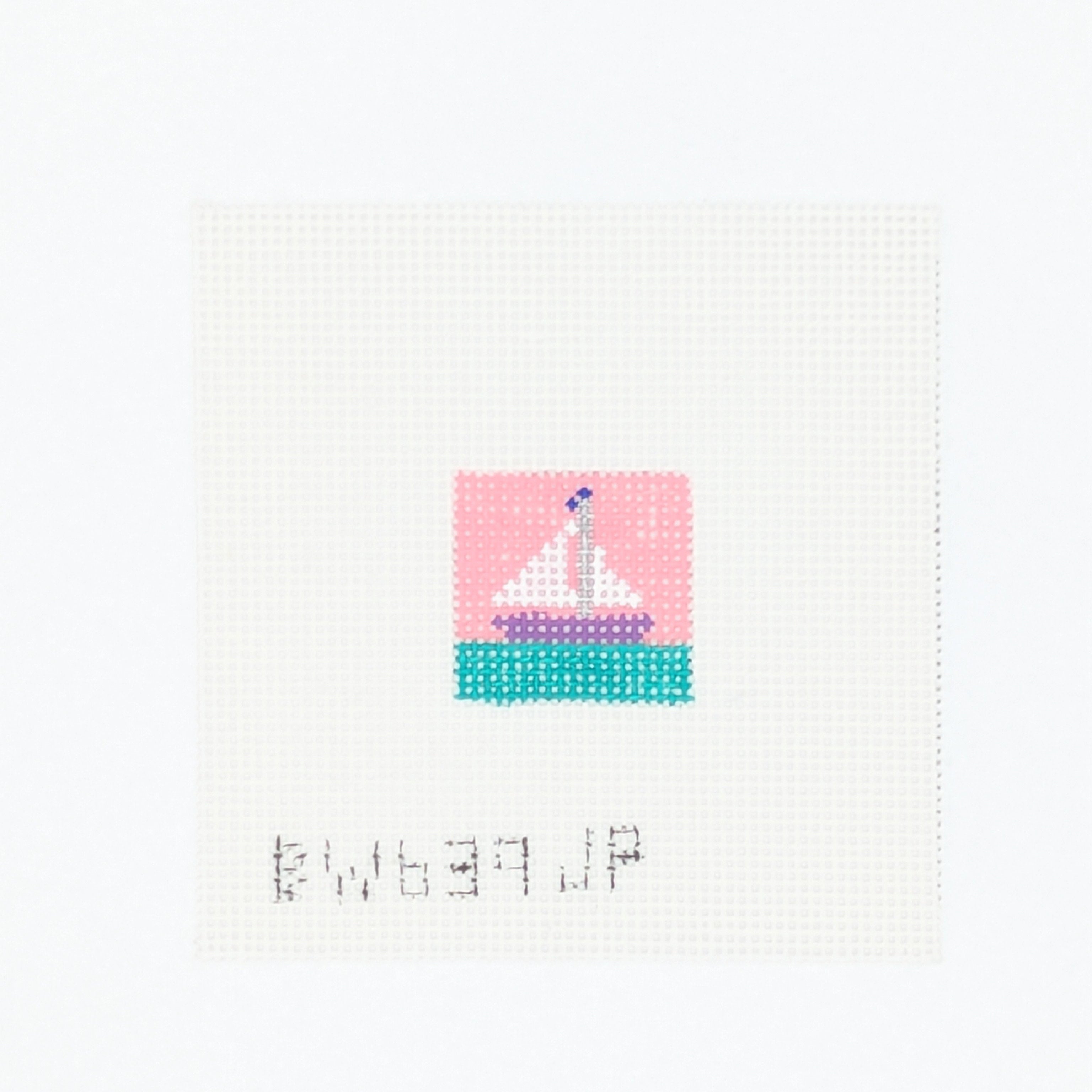 Mini Sailboat Pink and Green