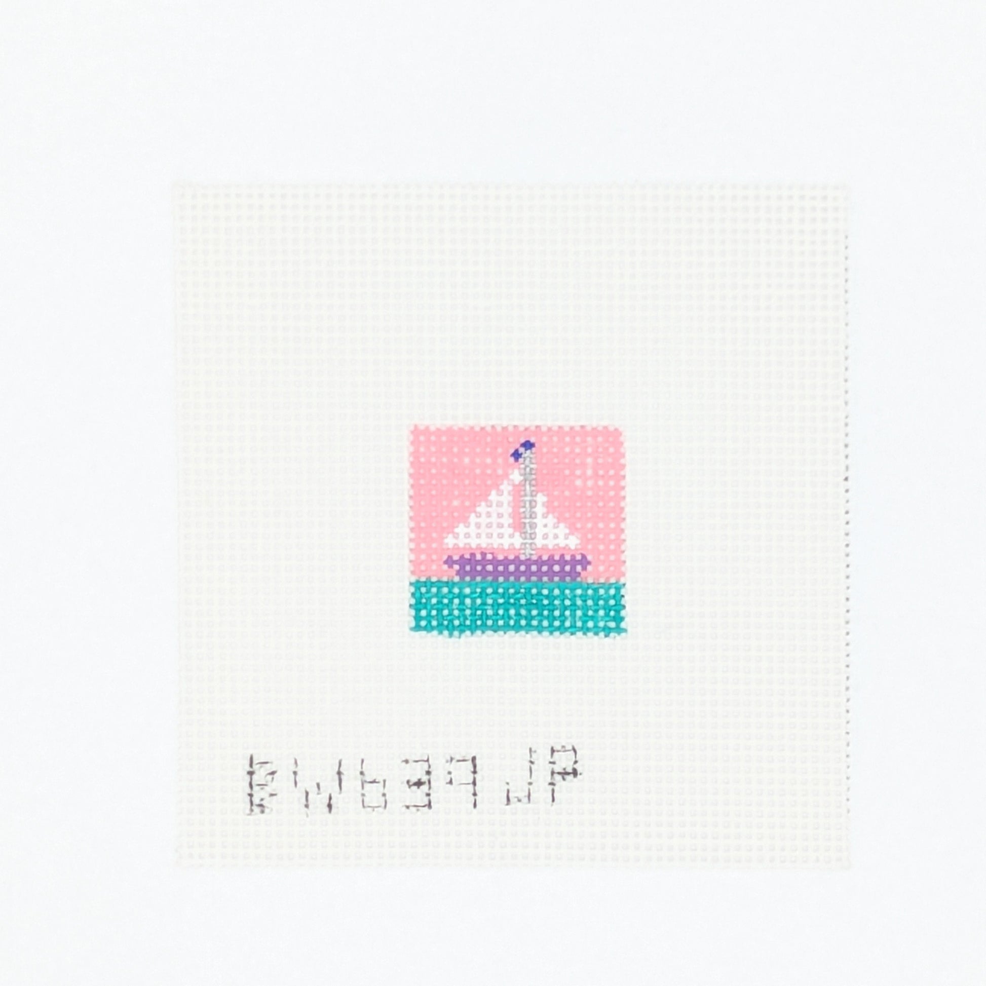 Mini Sailboat Pink and Green