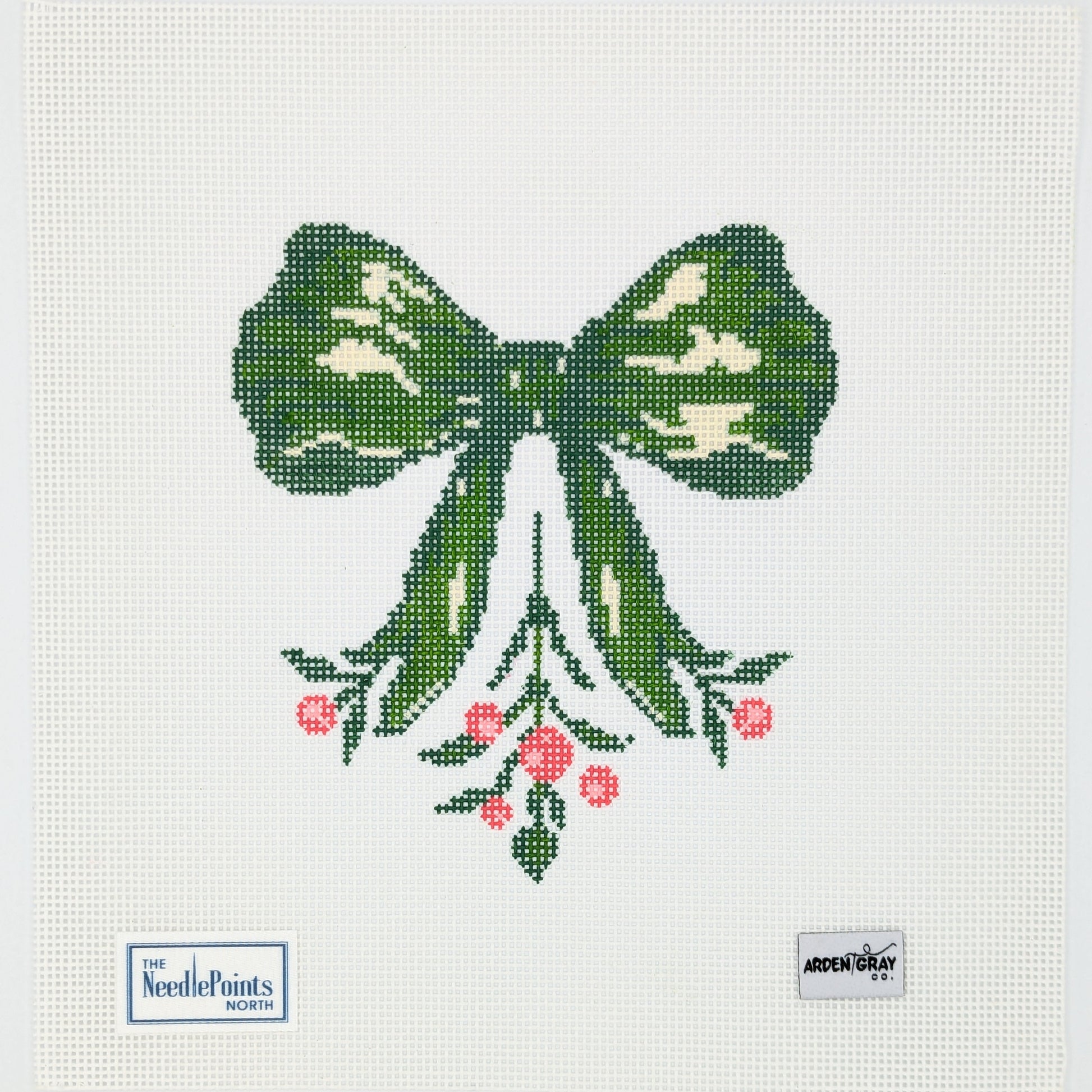 Green Botanical Bow Large