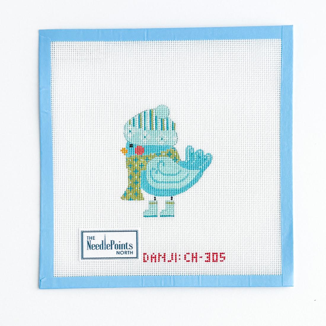 Bird Blue Scarf