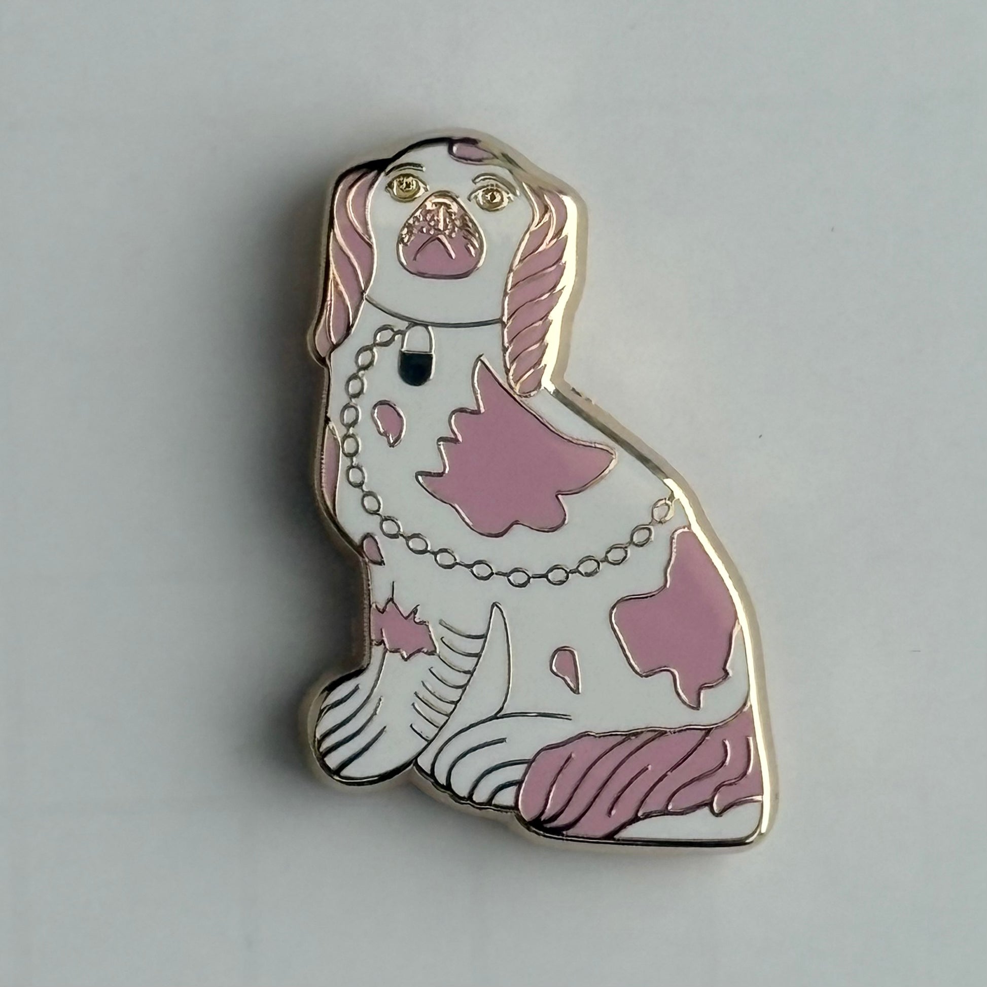 Pink Staffordshire Dog Needle Minder
