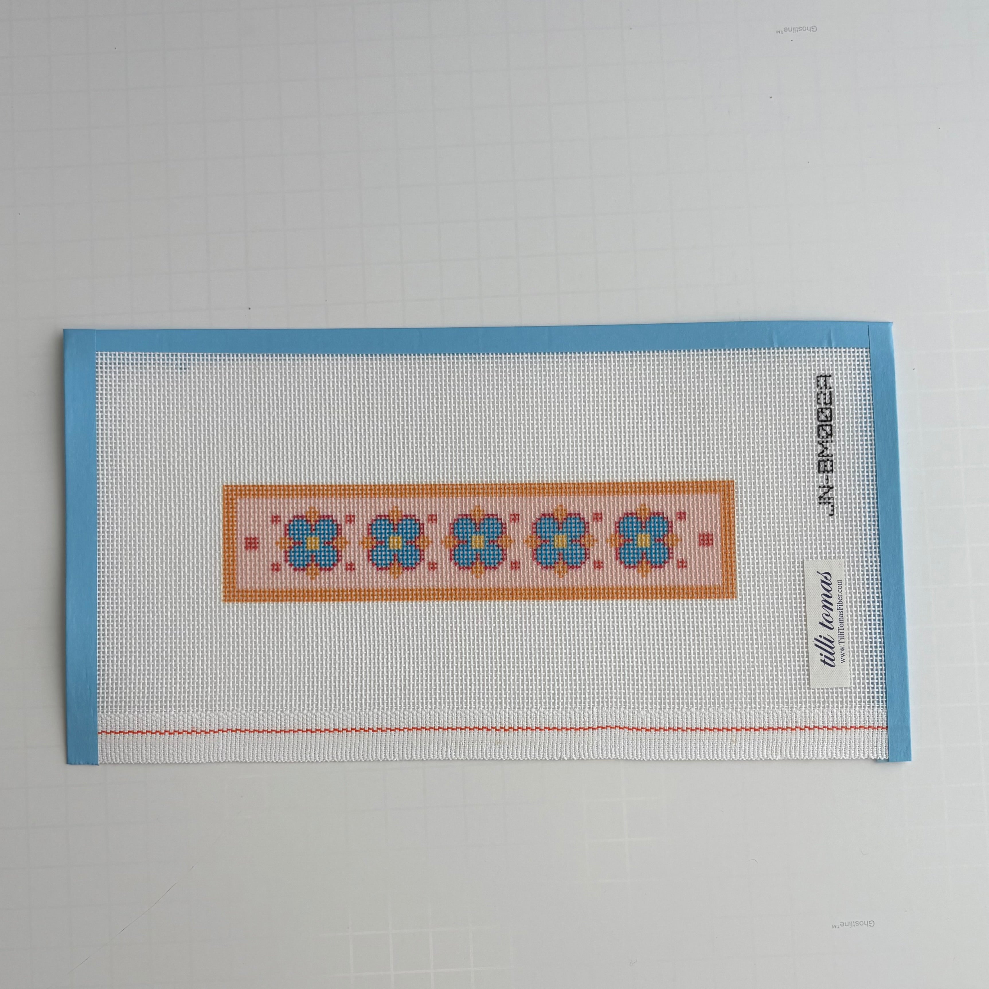 Orange Floral Bookmark Insert