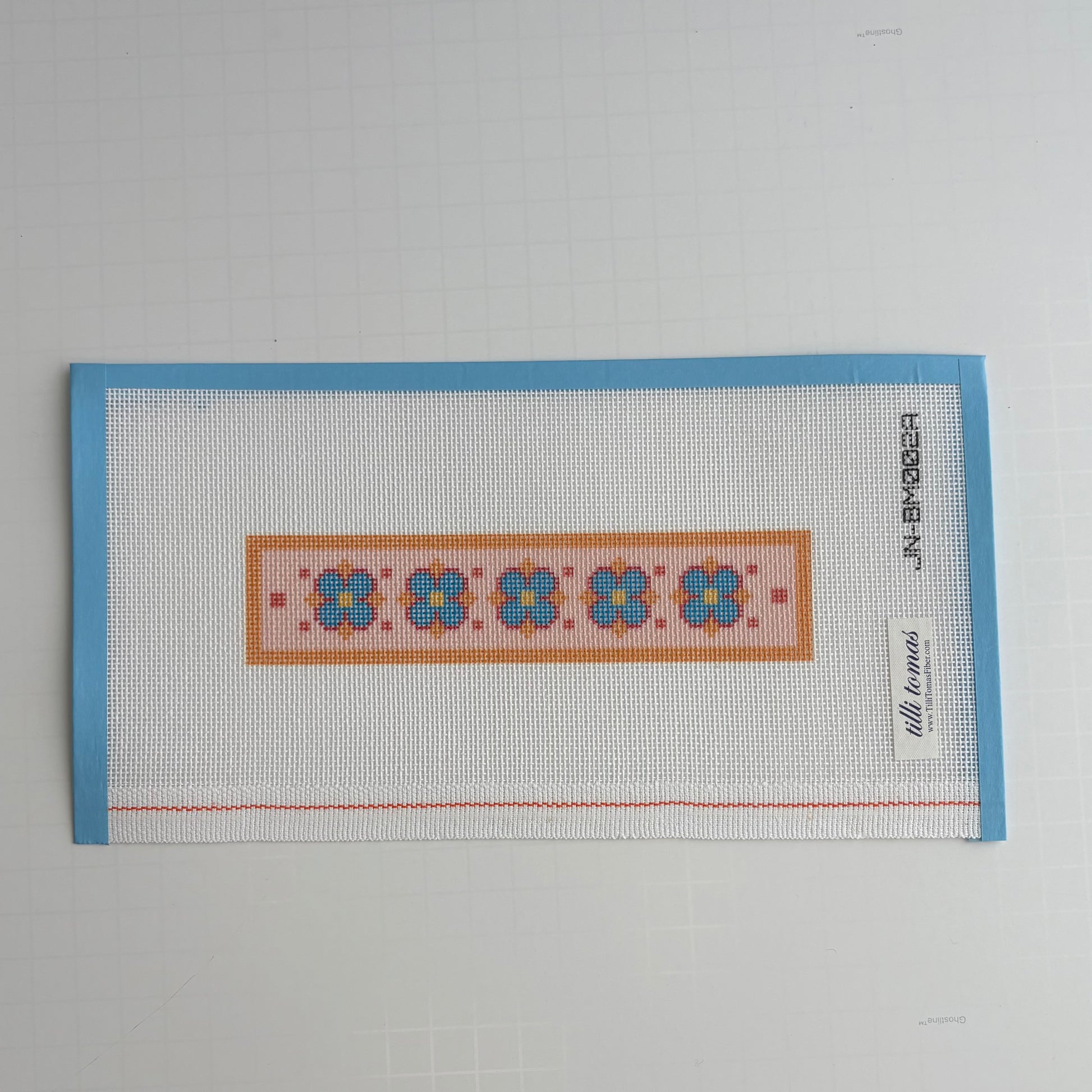 Orange Floral Bookmark Insert