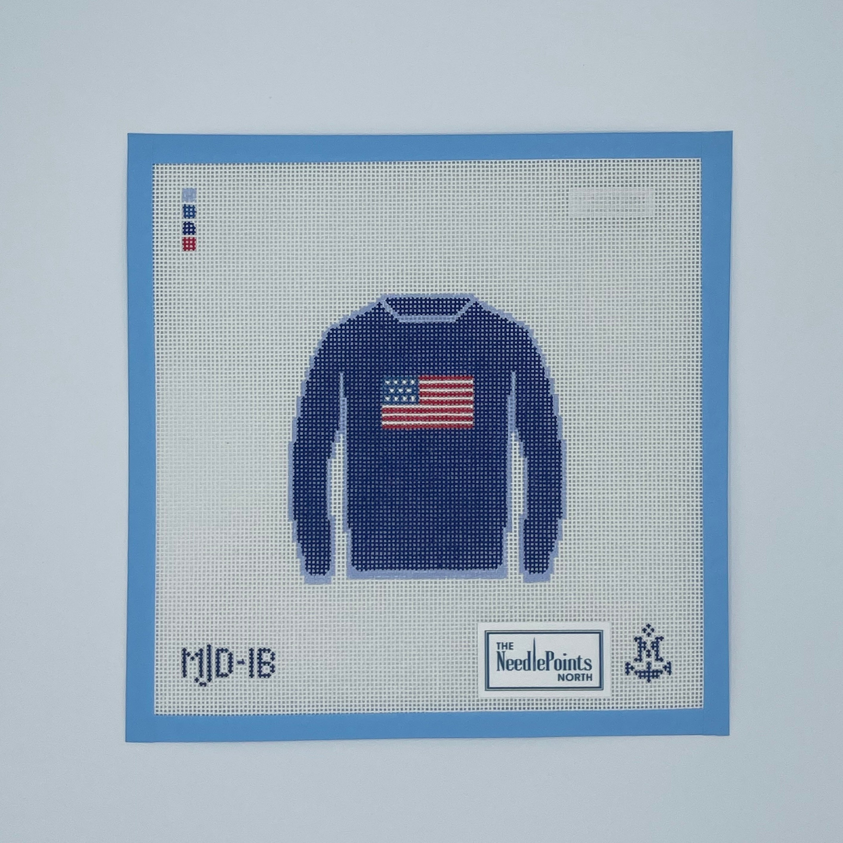 Sweater - American Flag  navy