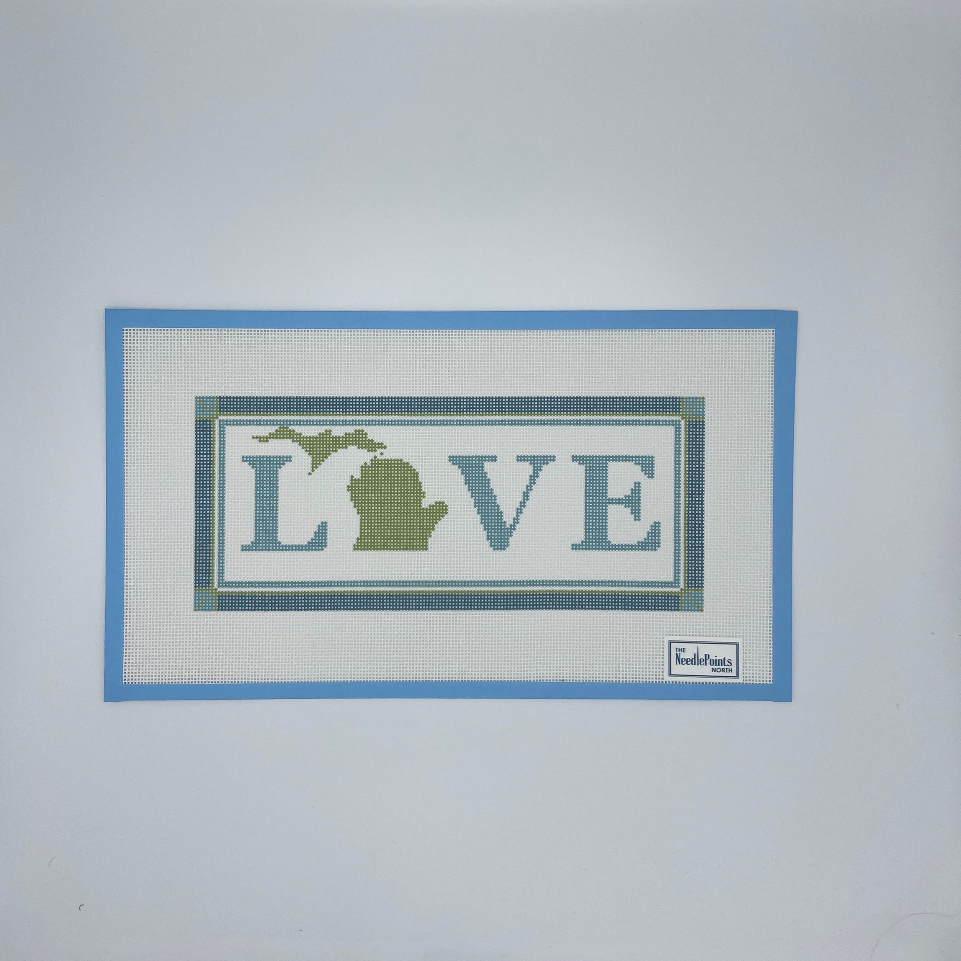 LOVE (Michigan) blue and Green