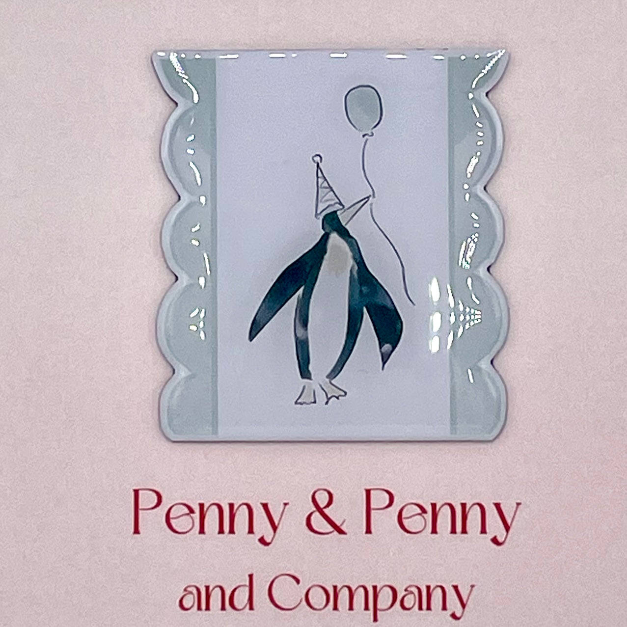 Penguin with Party Hat Needle Minder