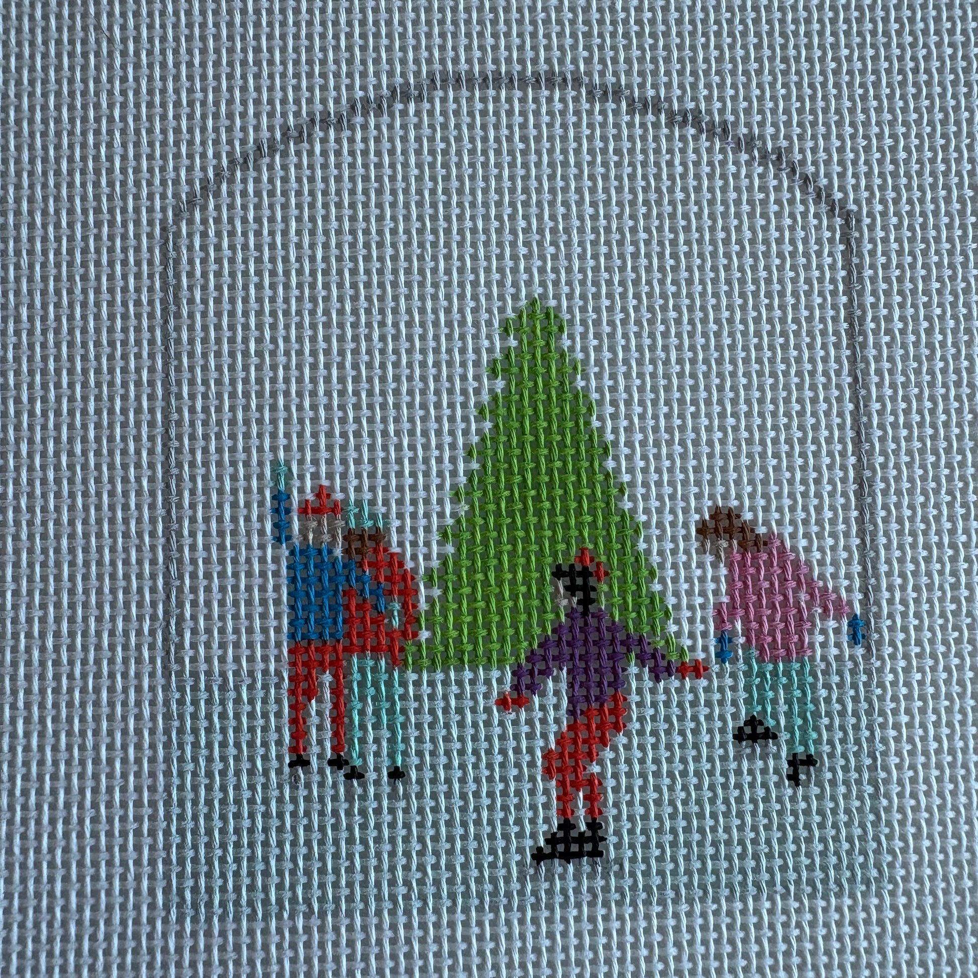 Kids Skating around Tree
