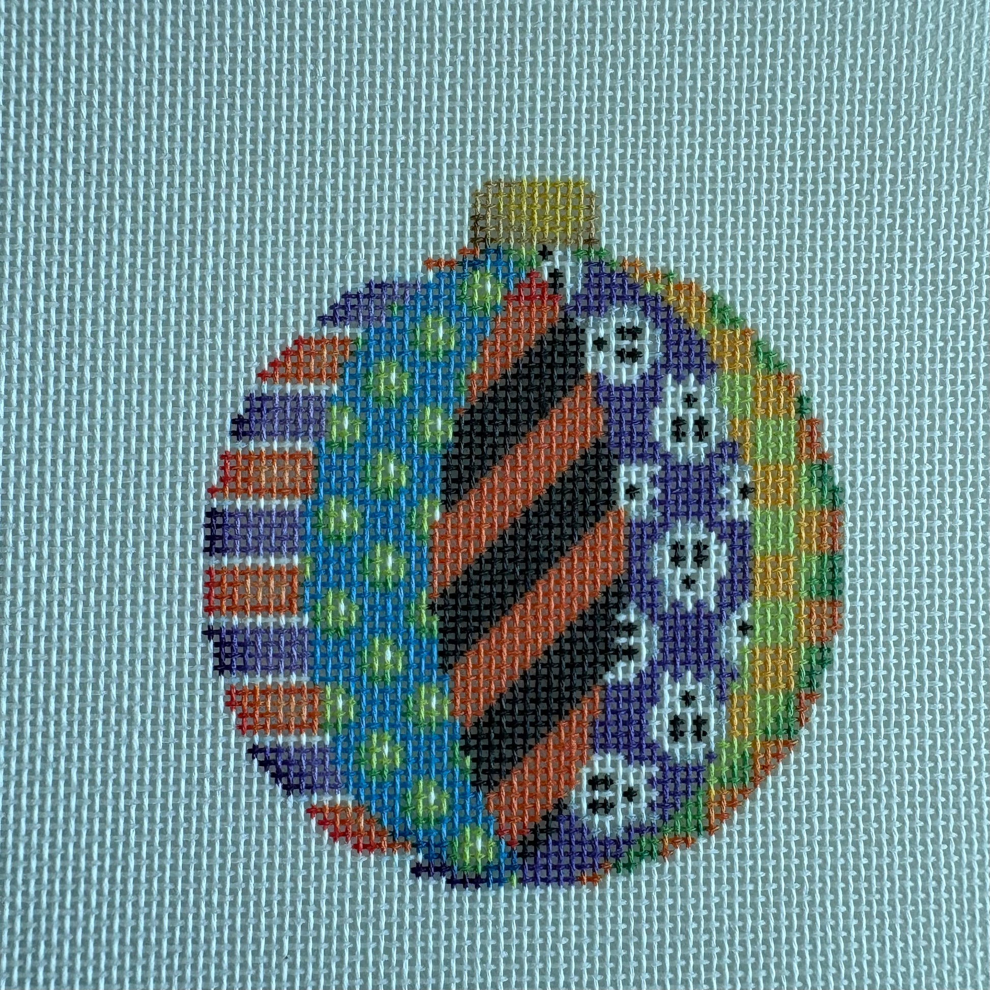 Jack O Patches Ball Ornament