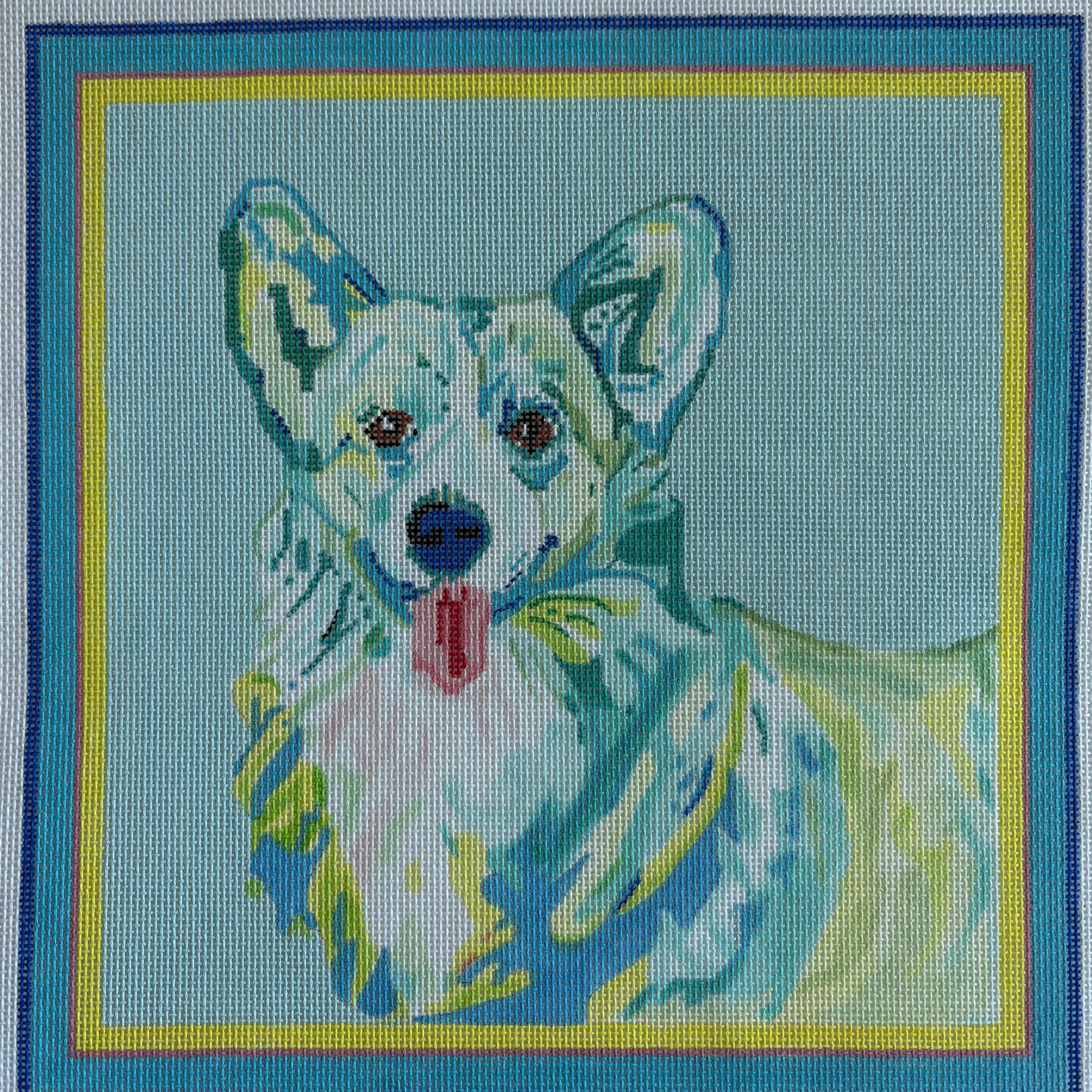 Corgi in Neon
