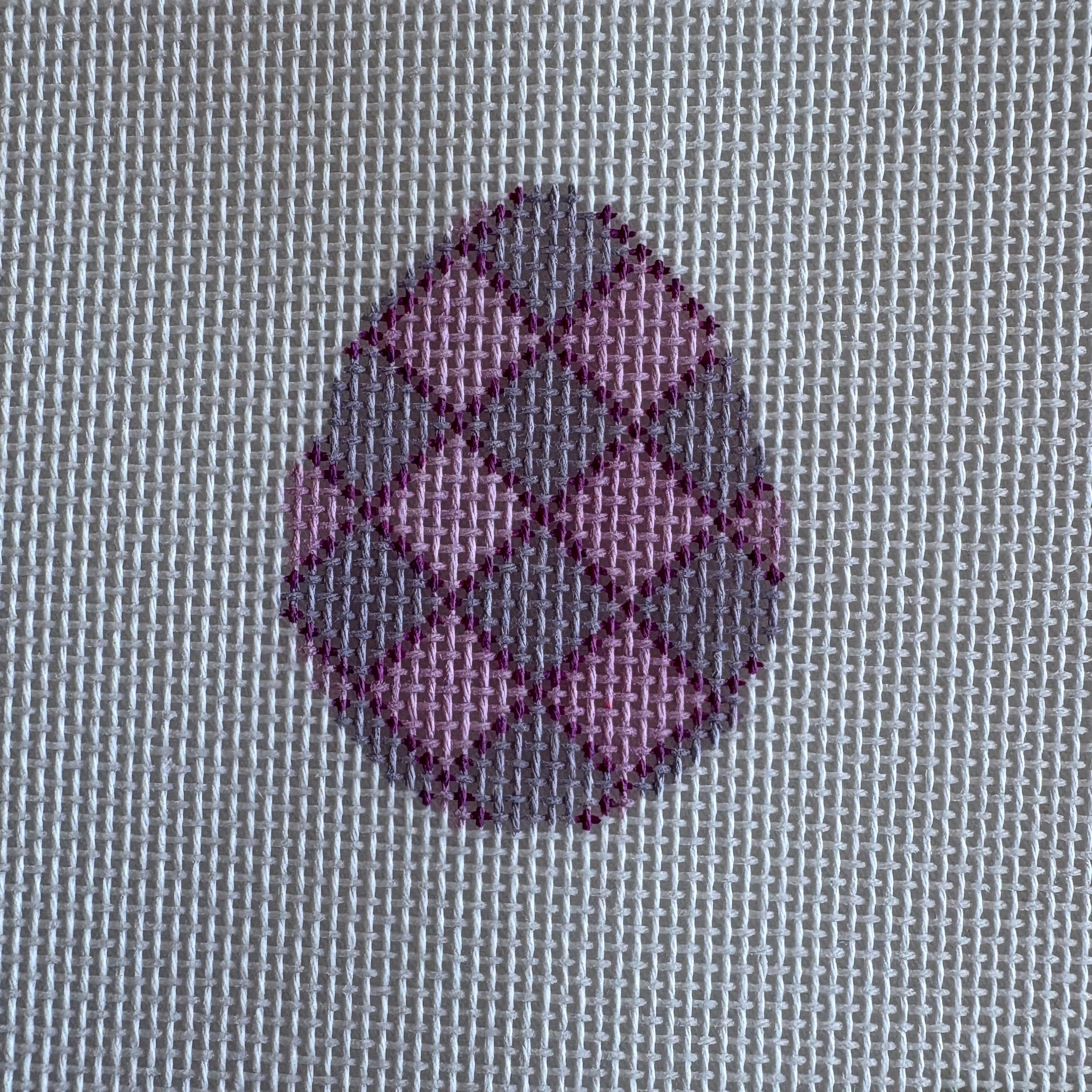 Egg - Purple Argyle