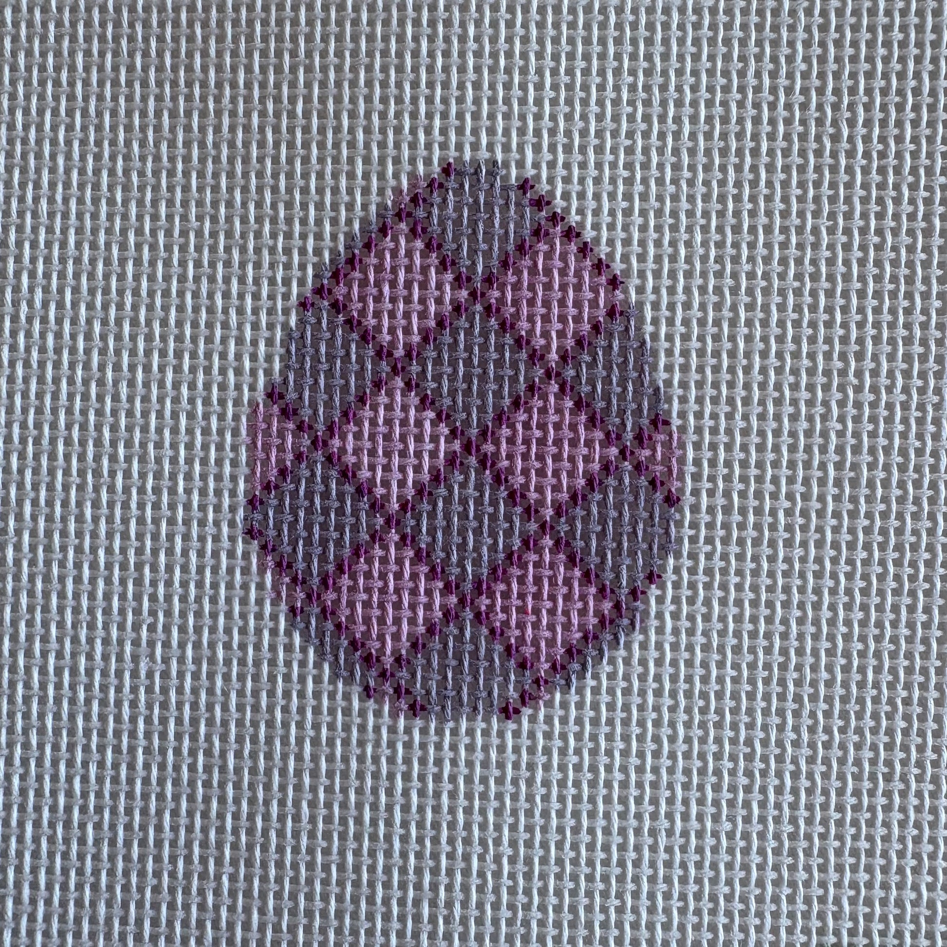 Egg - Purple Argyle
