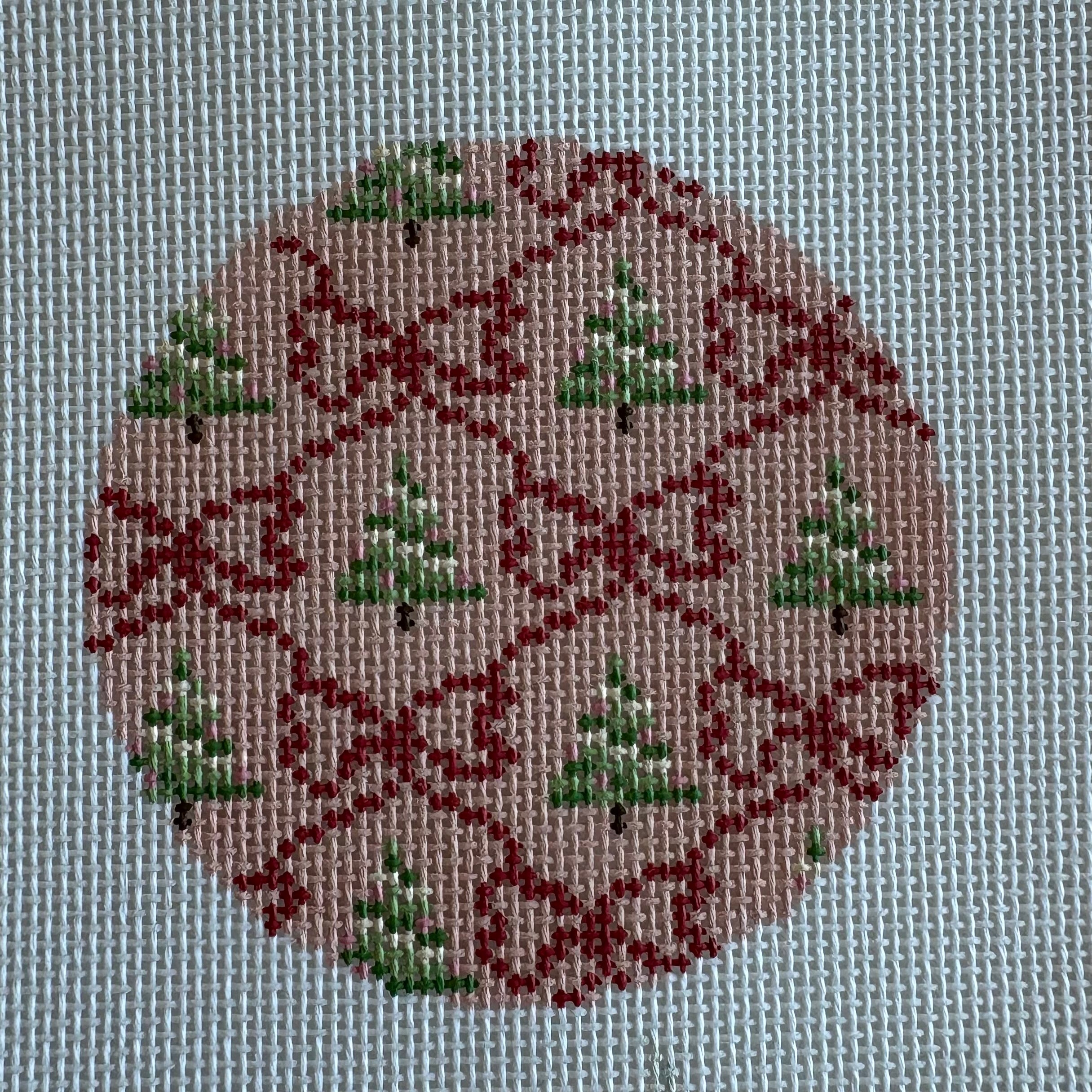 Pink Christmas Tree Pattern