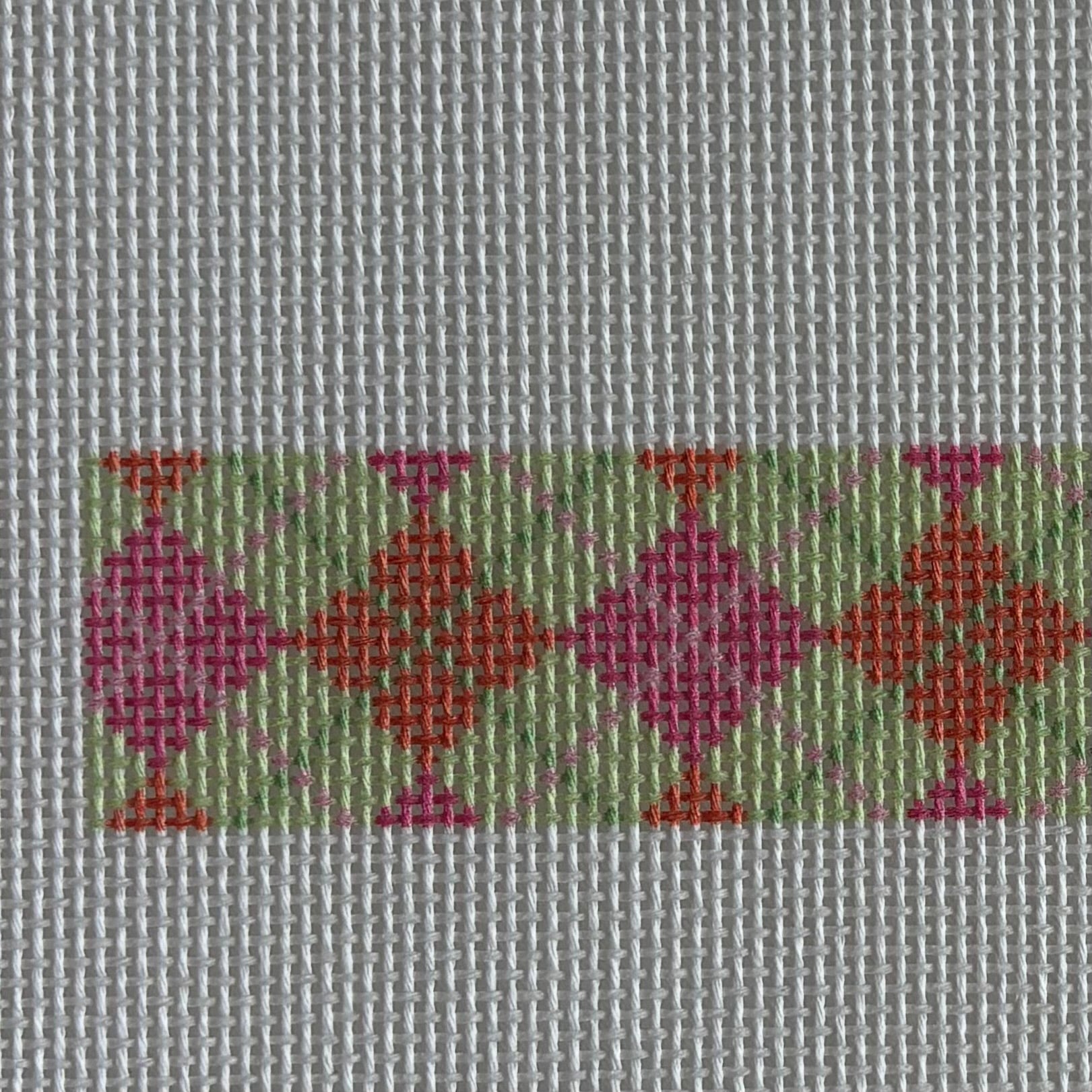 Argyle in Pink, Green and Orange