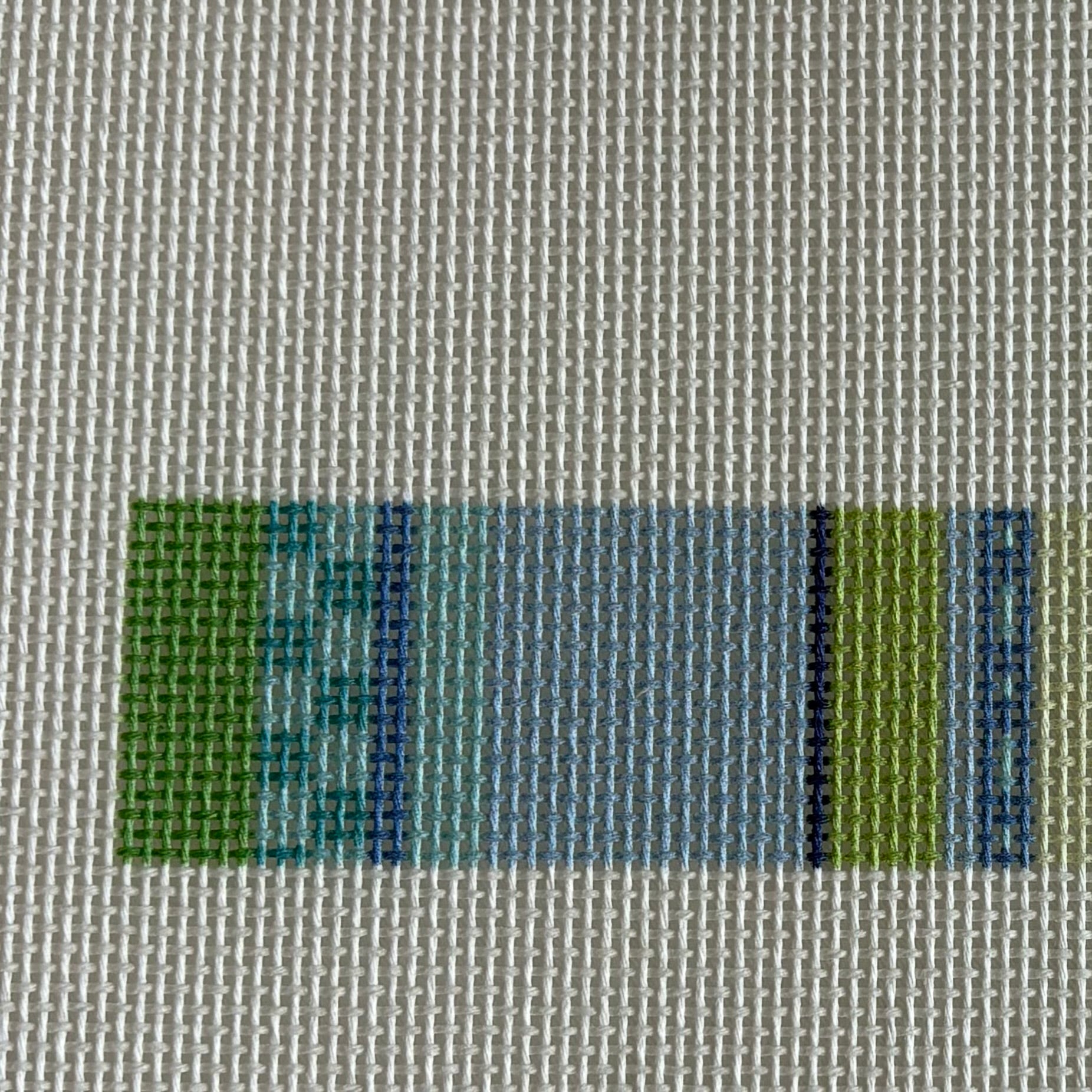 Stripes in Blue and Green