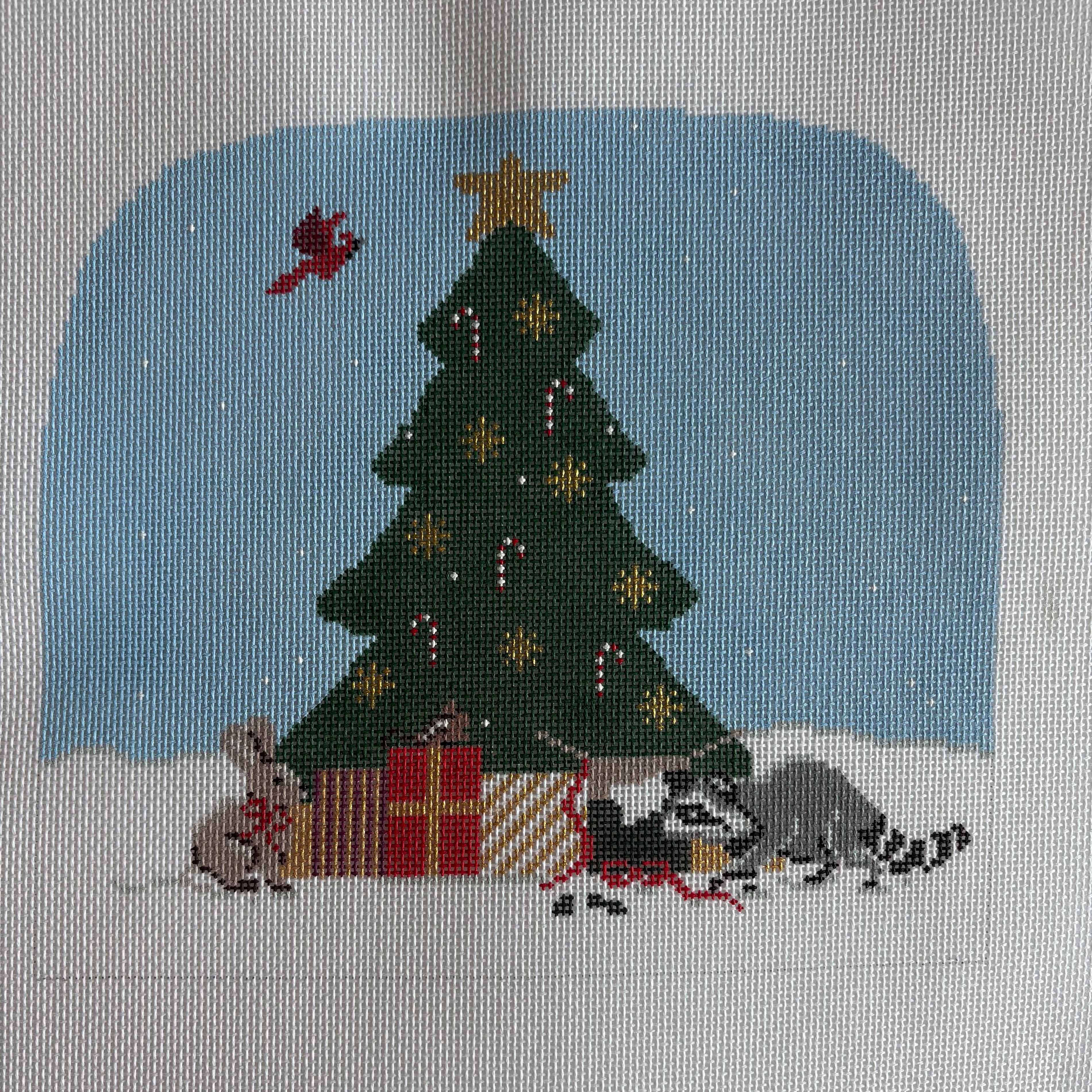 Christmas Tree Standup with Woodland Animals