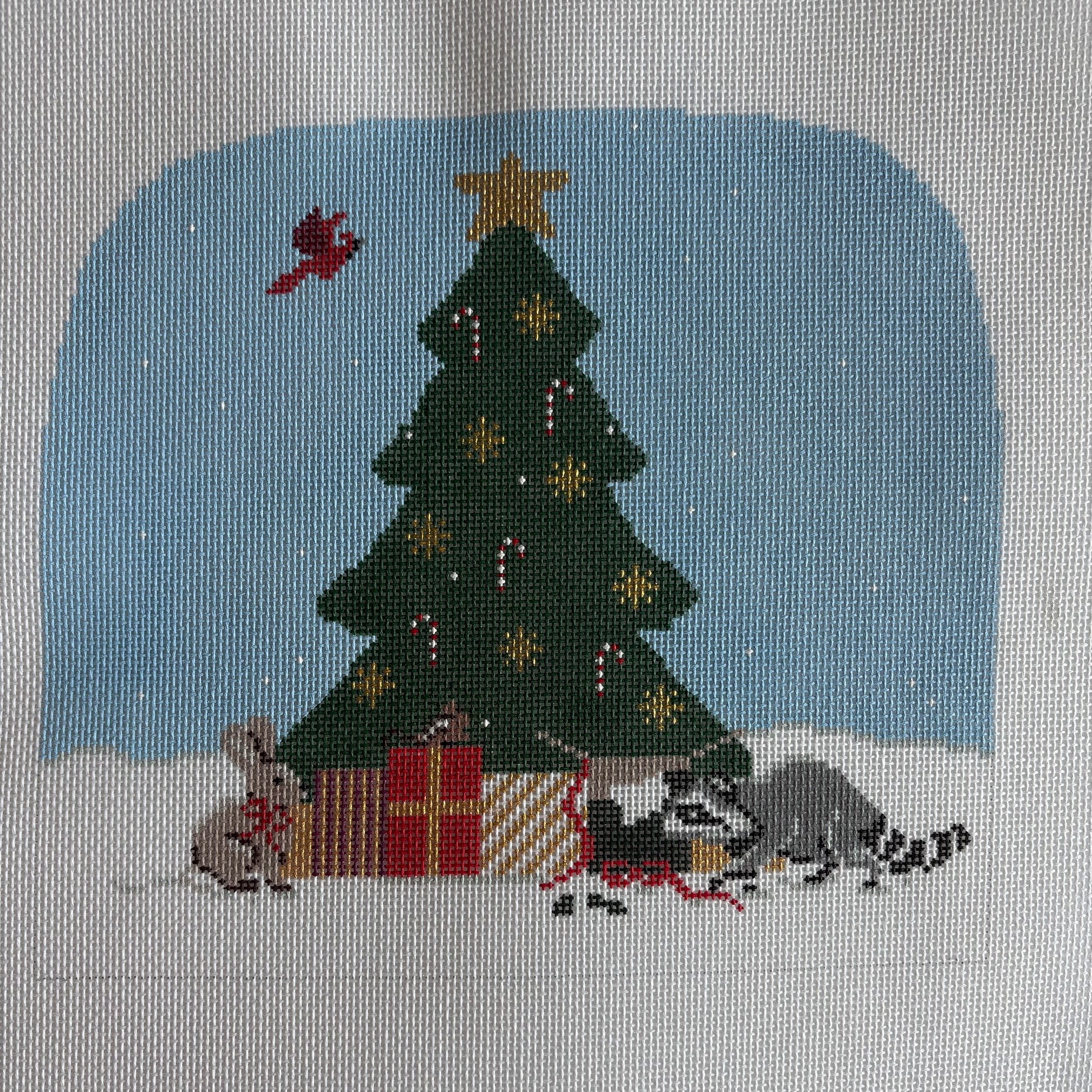 Christmas Tree Standup with Woodland Animals