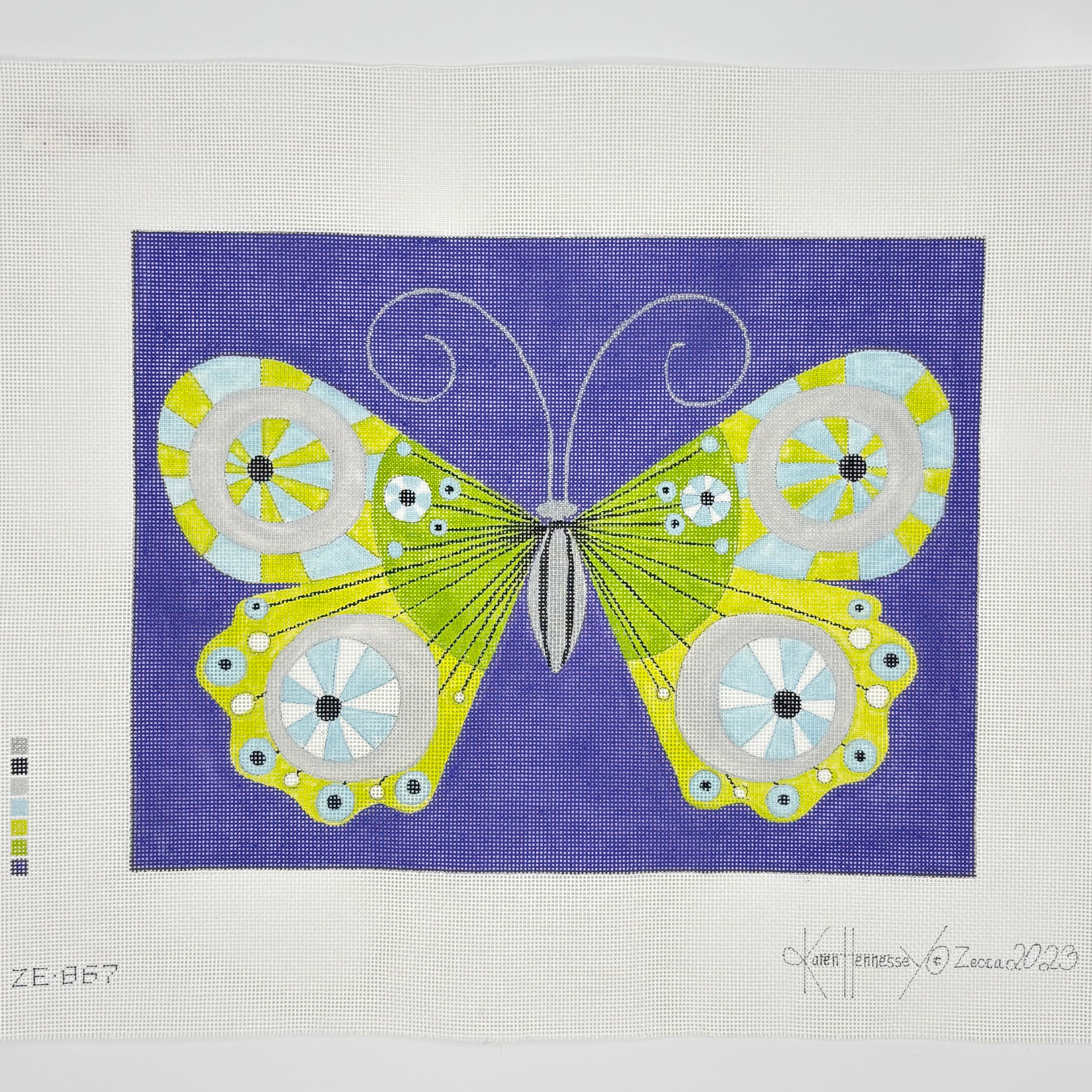 Butterfly on Purple