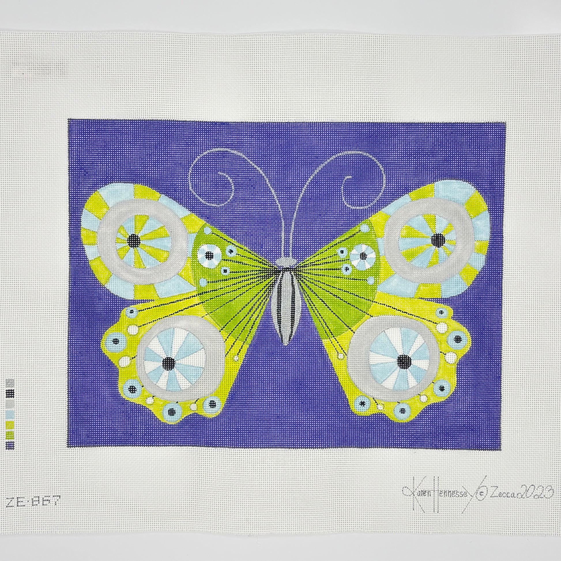 Butterfly on Purple