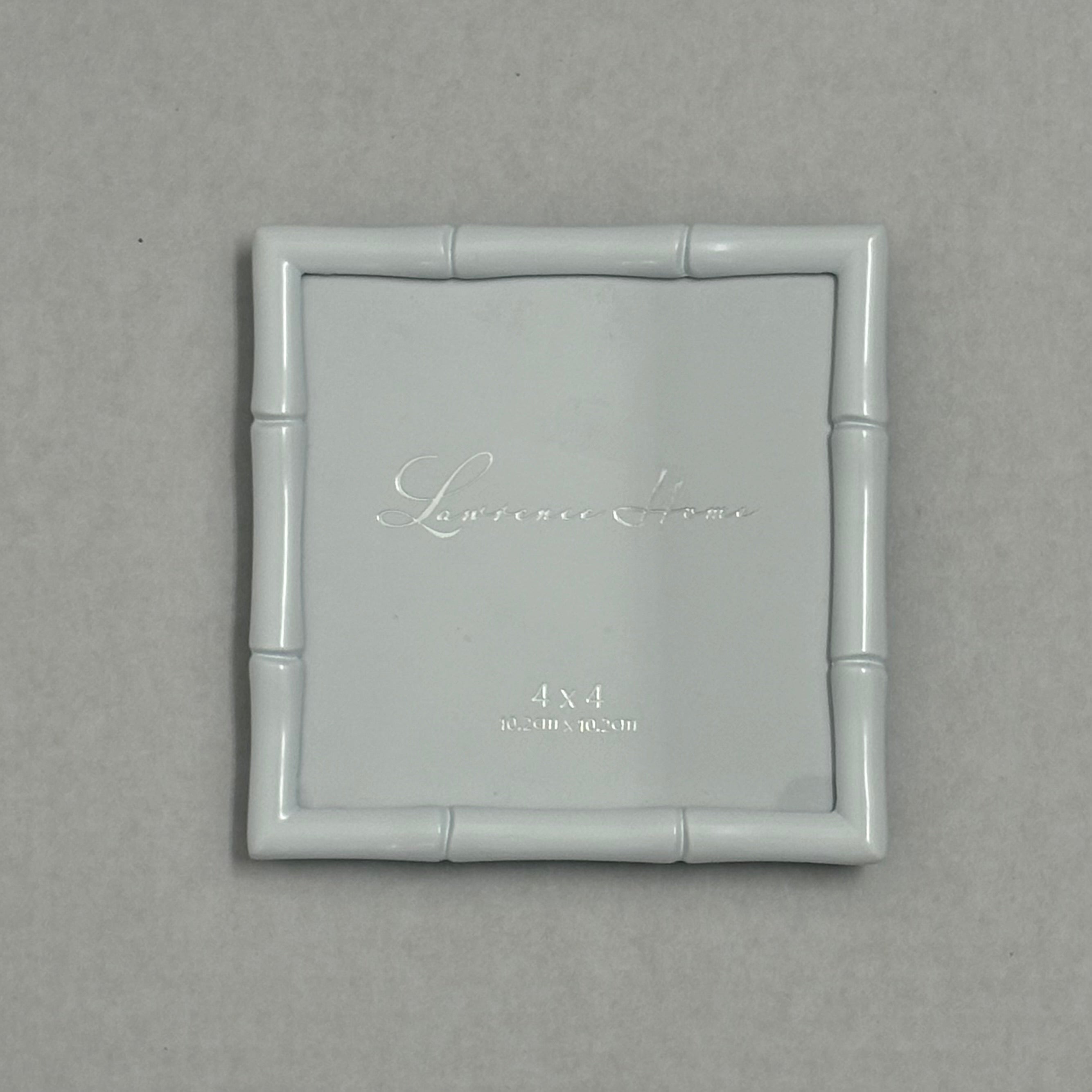 Frame - white metal bamboo