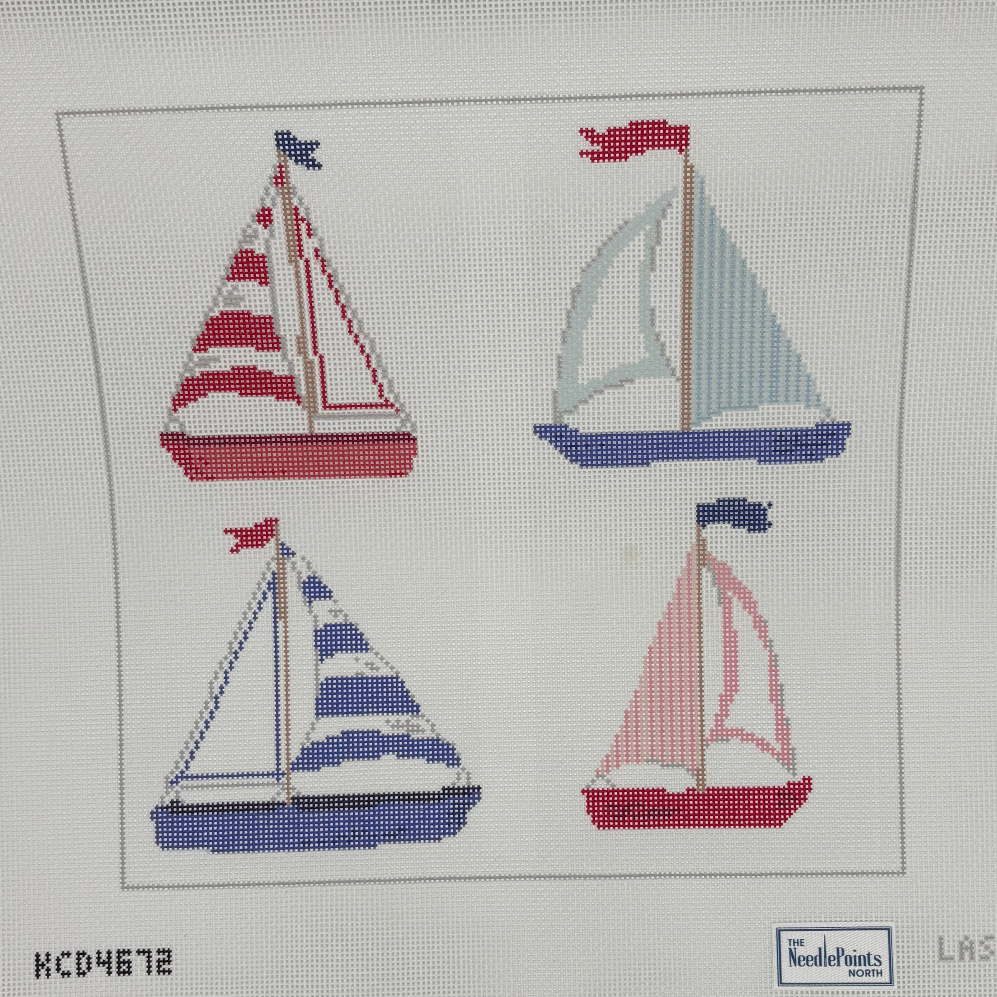 Sailboat - red,white,blue