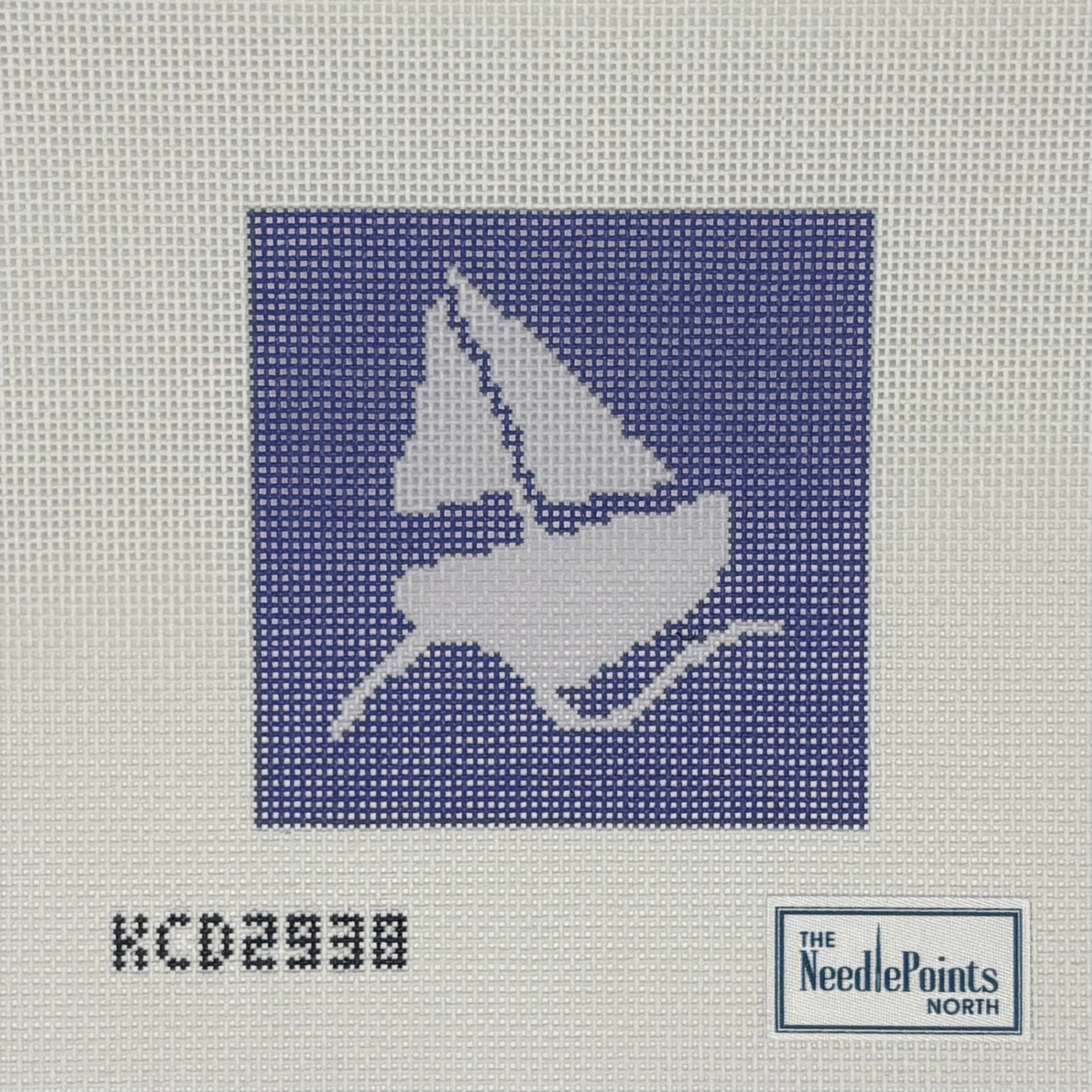 Beginner sailboat navy/white