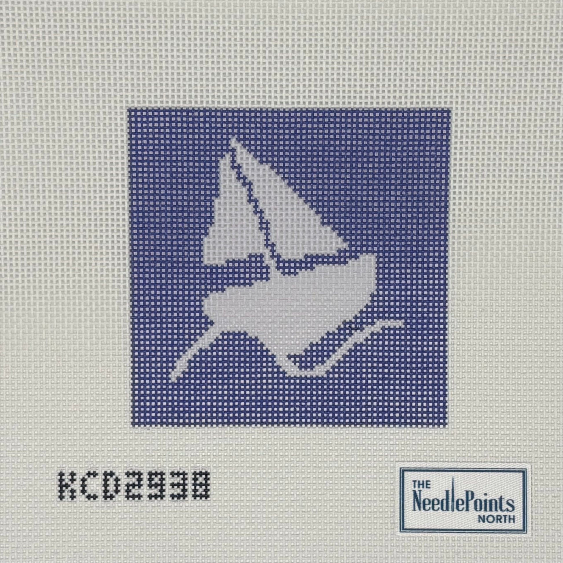 Beginner sailboat navy/white