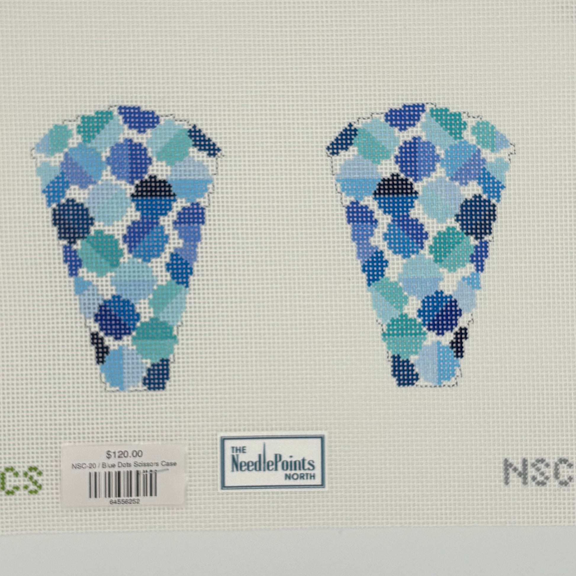 Blue Dots Scissors Case