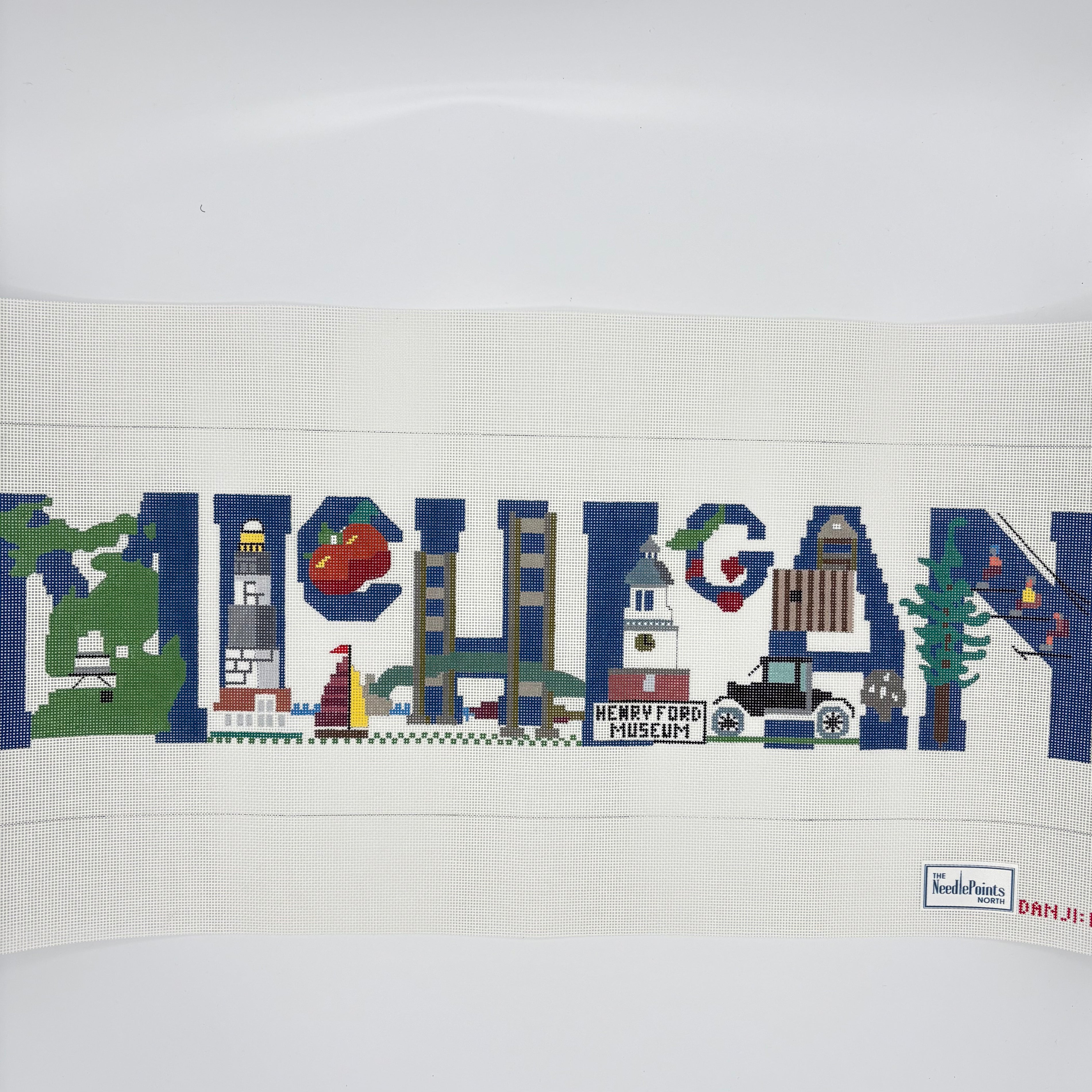Michigan with Landmarks