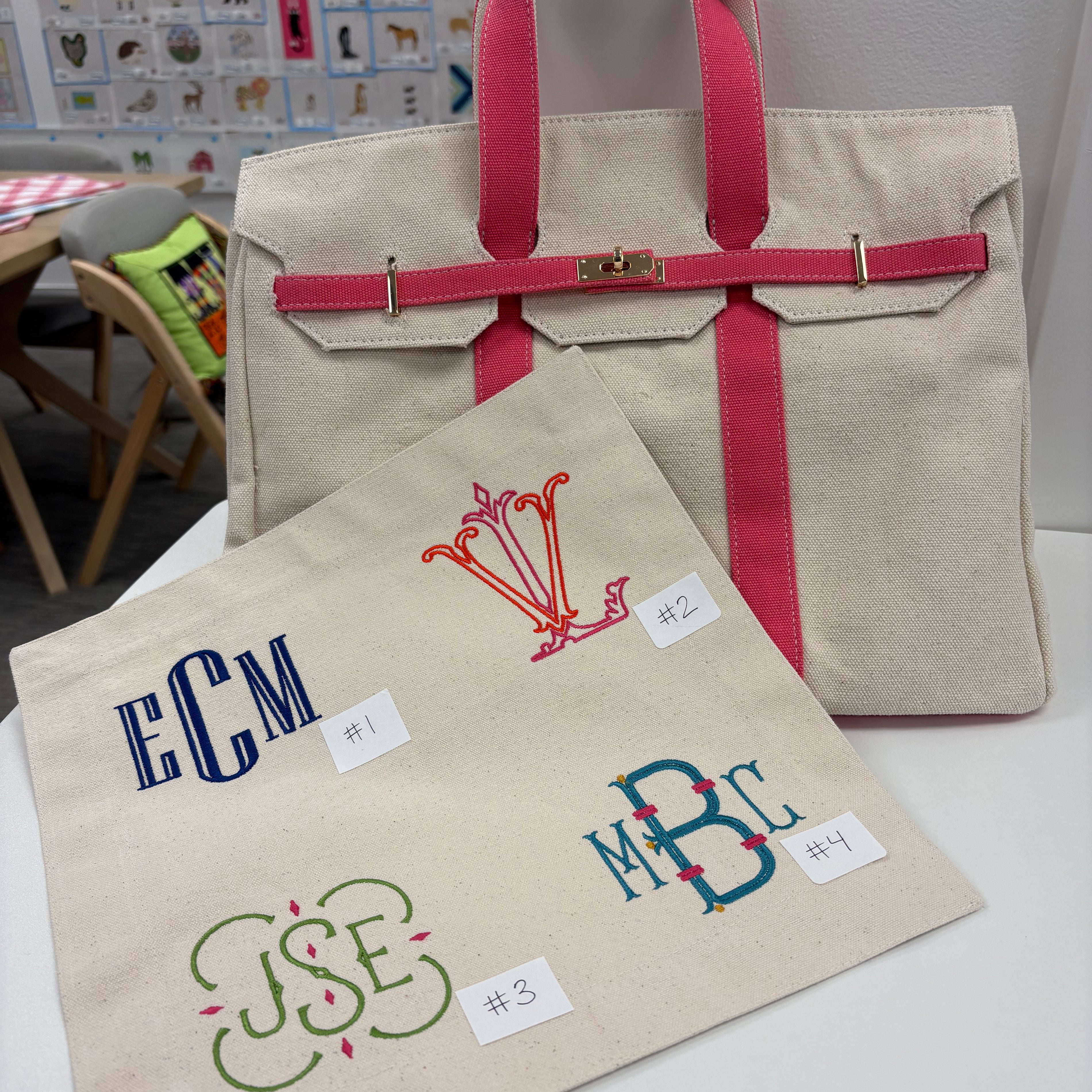 Embroidered Beachkin Bag