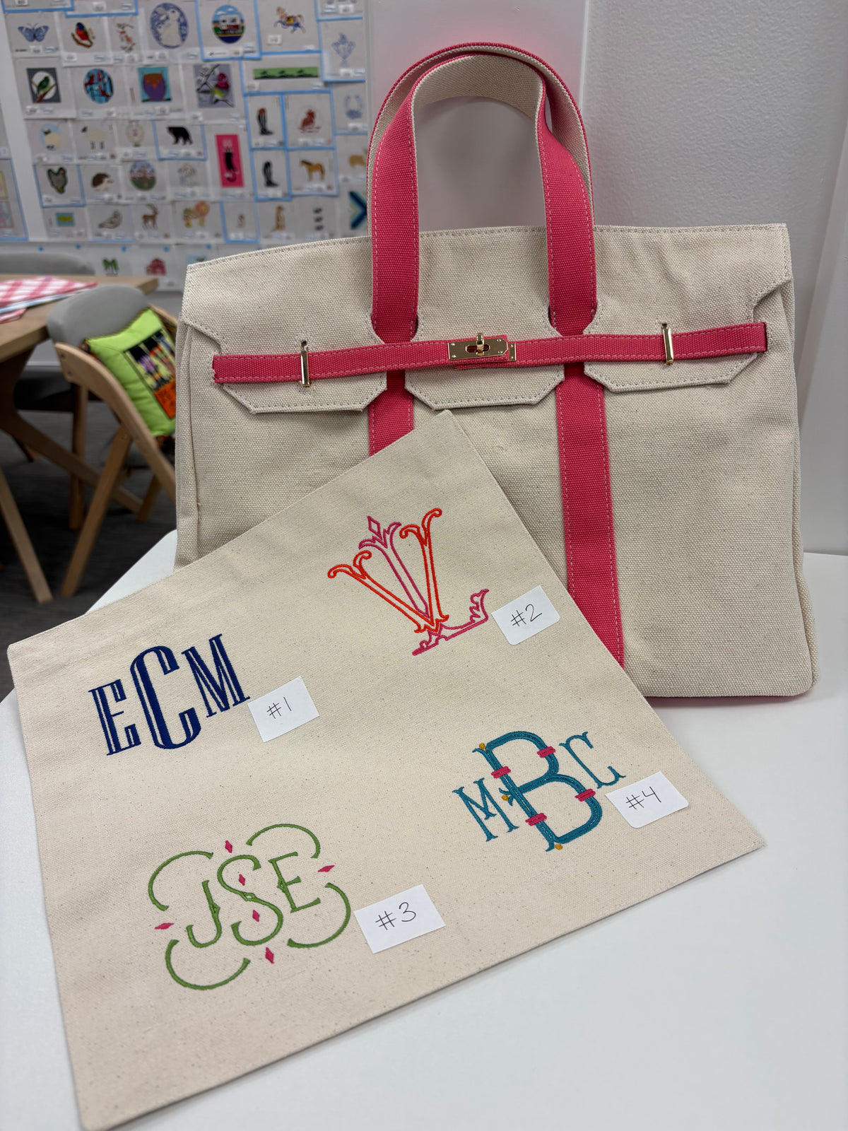 Embroidered Beachkin Bag