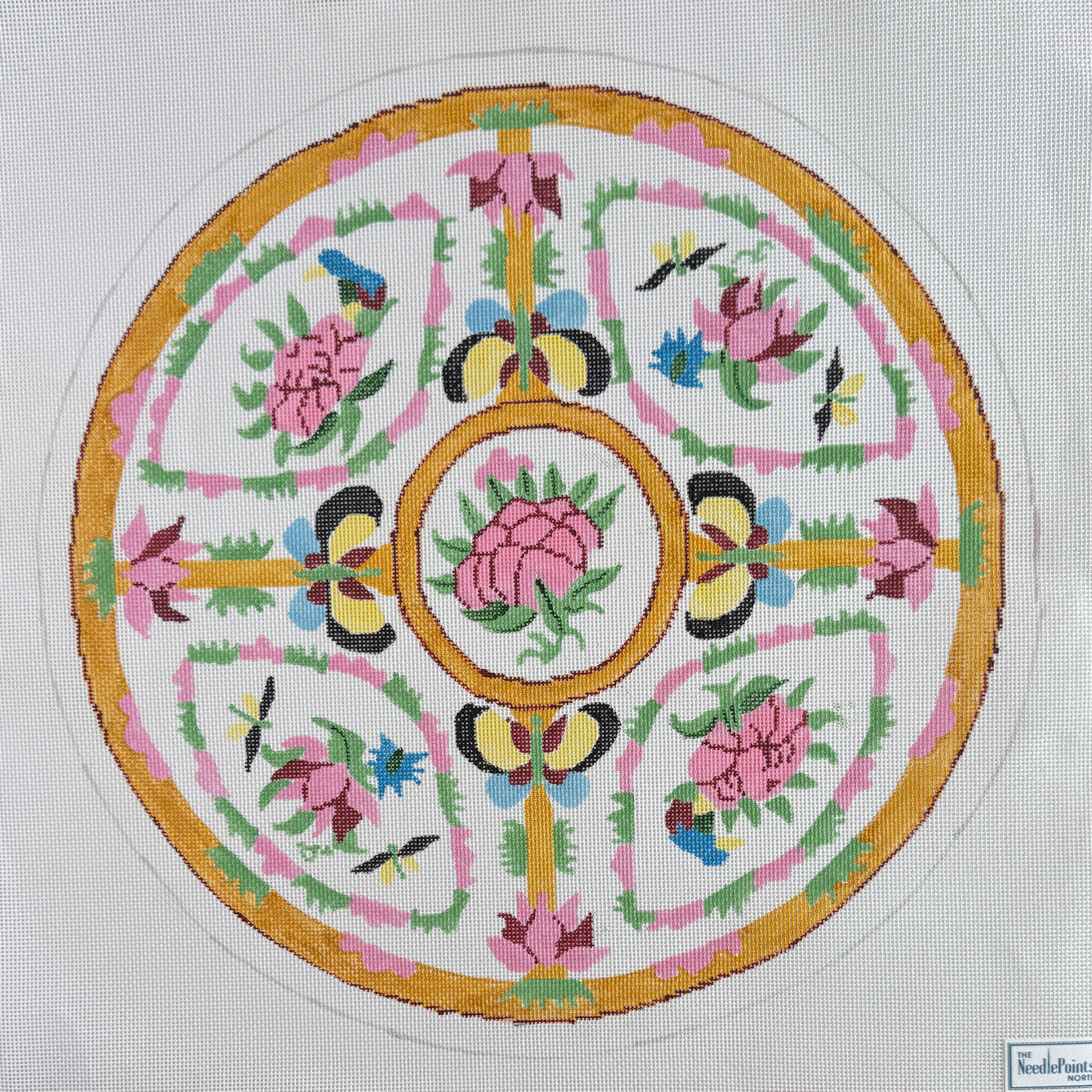 Small Rose Medallion Plate