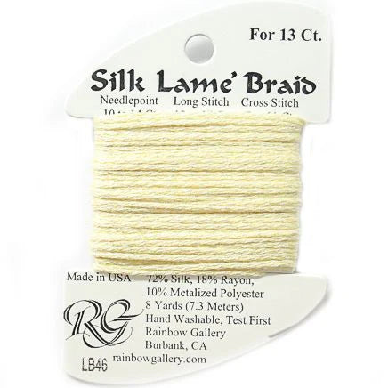 Silk Lamé Braid Lemon Mist