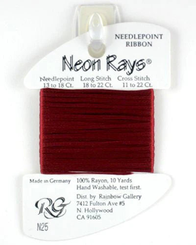 Neon Rays Brick Red