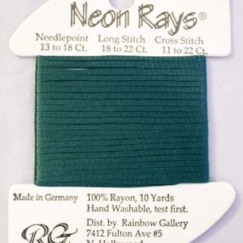Neon Rays Forest Green