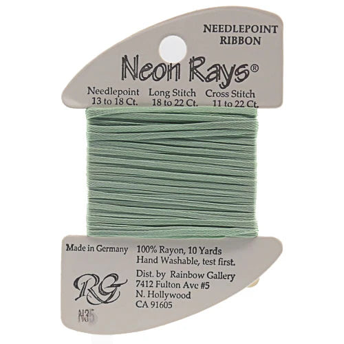 Neon Rays Pale Green