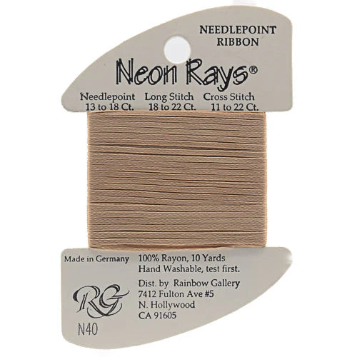 Neon Rays Pale Beige