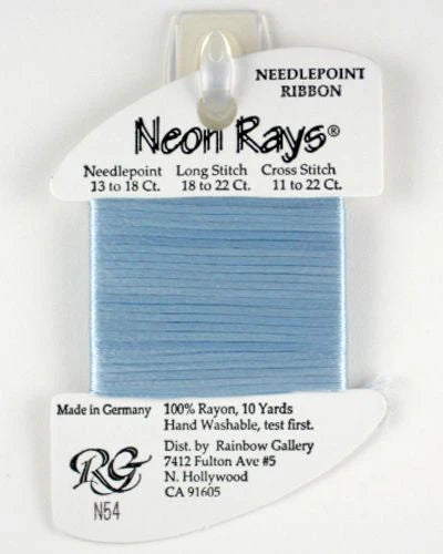 Neon Rays Pale Blue