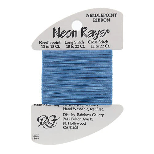 Neon Rays Pale Blue