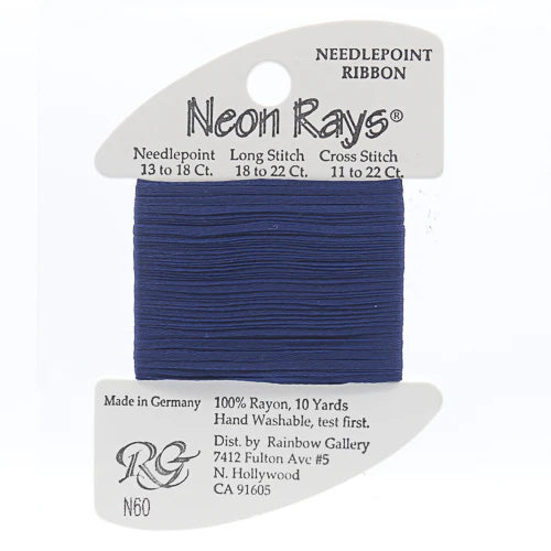 Neon Rays Navy Blue