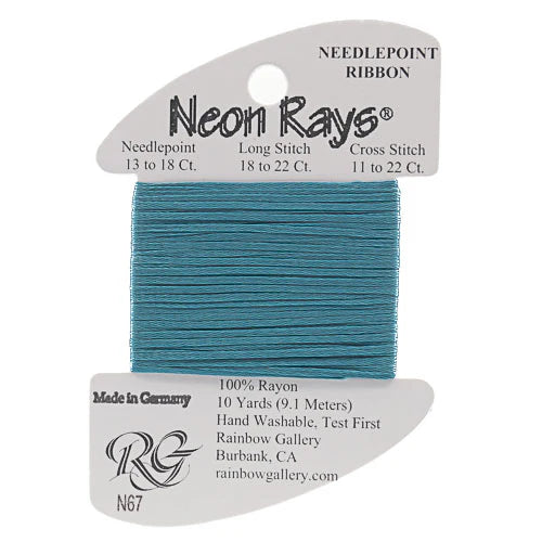 Neon Rays Dark Teal