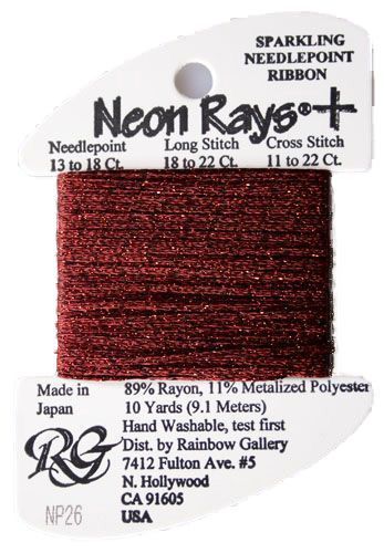 Neon Rays Plus Burgundy