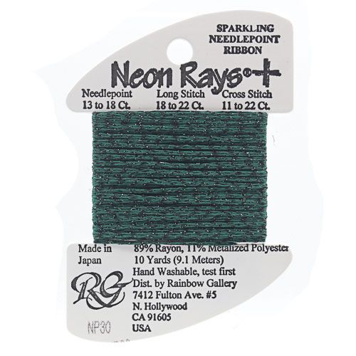 Neon Rays Plus Dark Forest Green