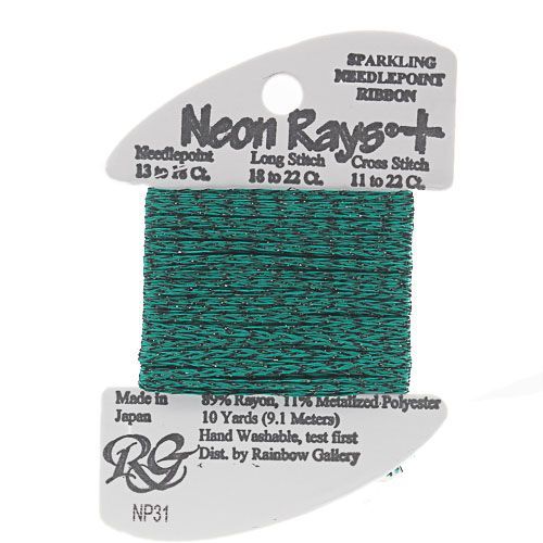 Neon Rays Plus Forest Green