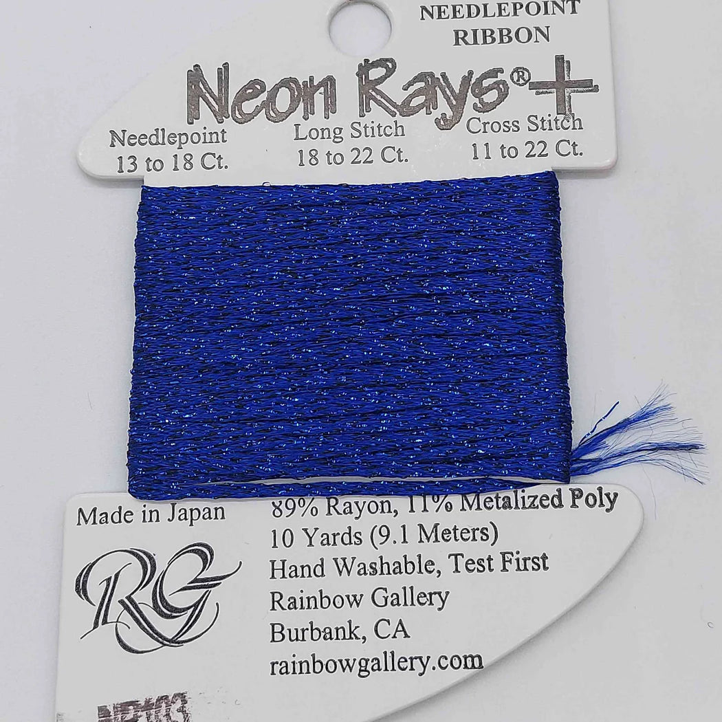 Neon Rays Plus Indigo Blue