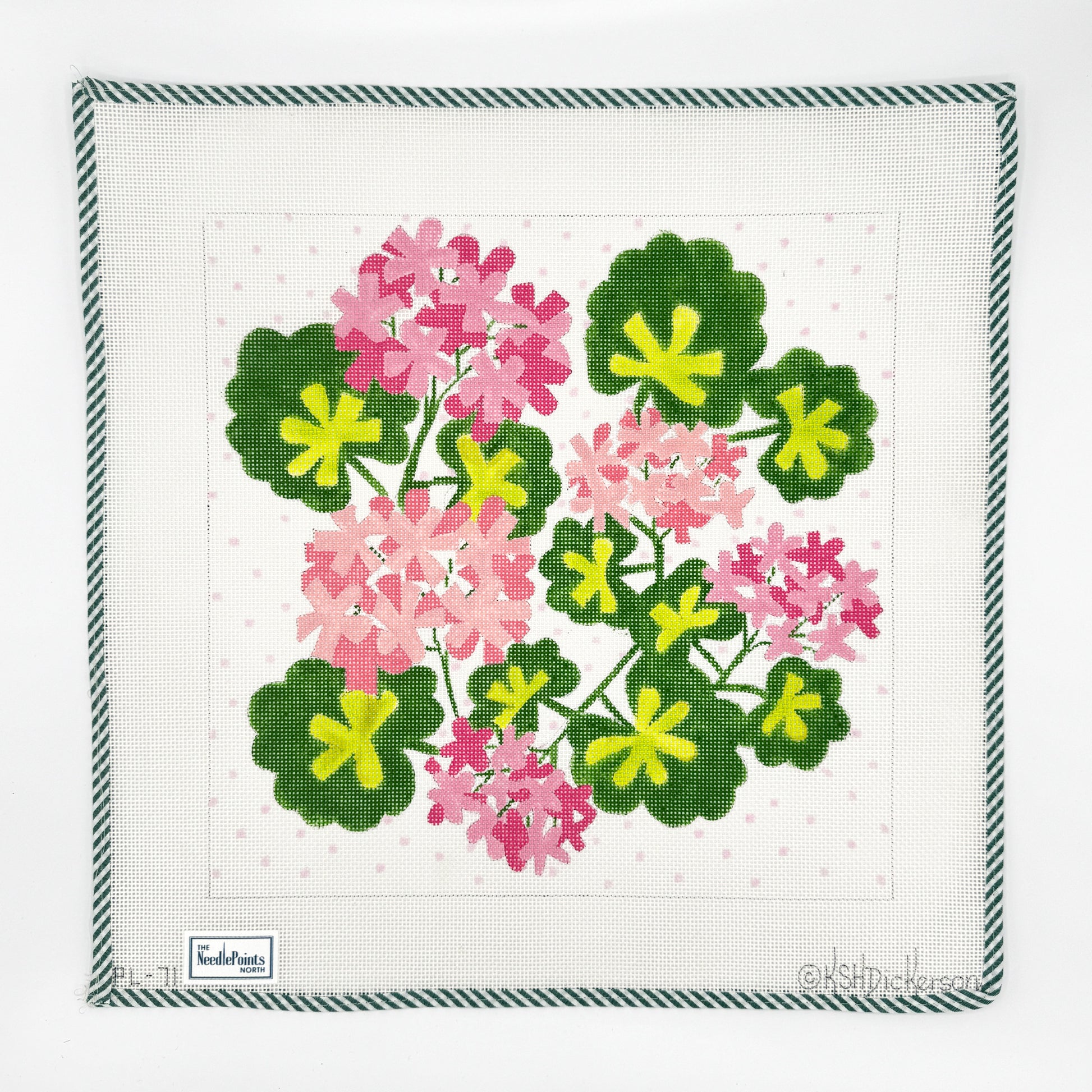 Geraniums with dots