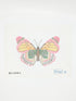 Large pink butterfly canvas