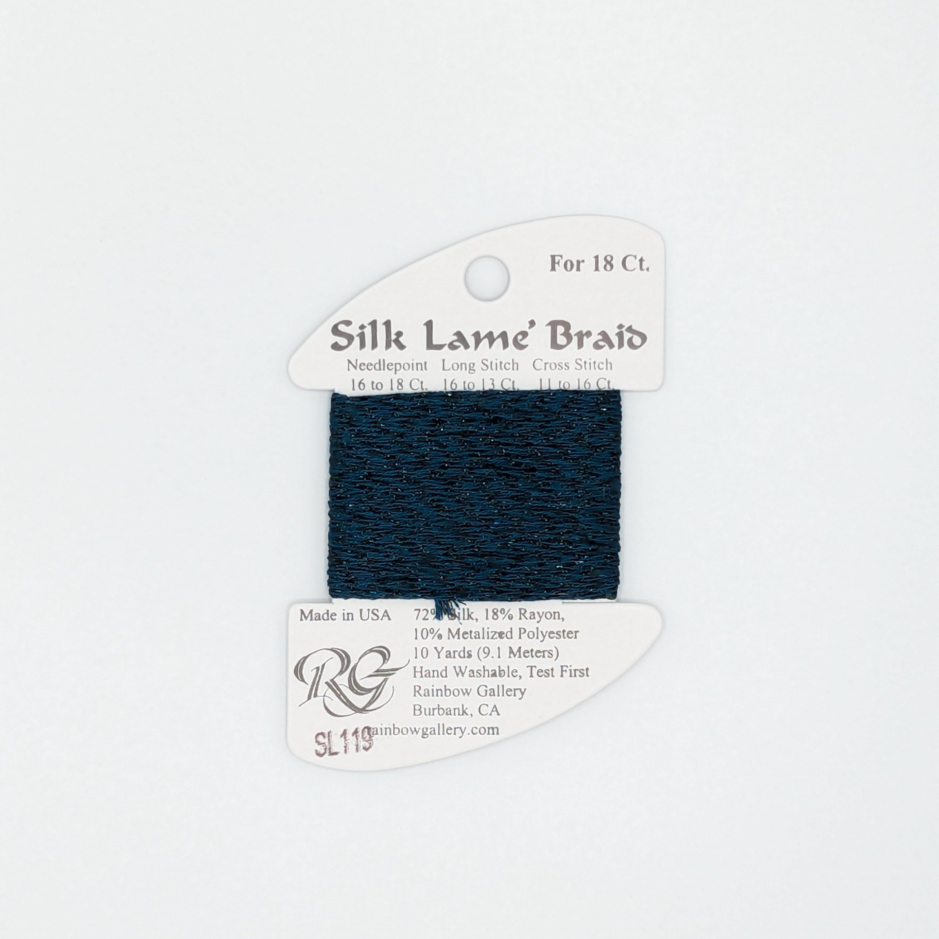 Silk Lame Braid Sapphire