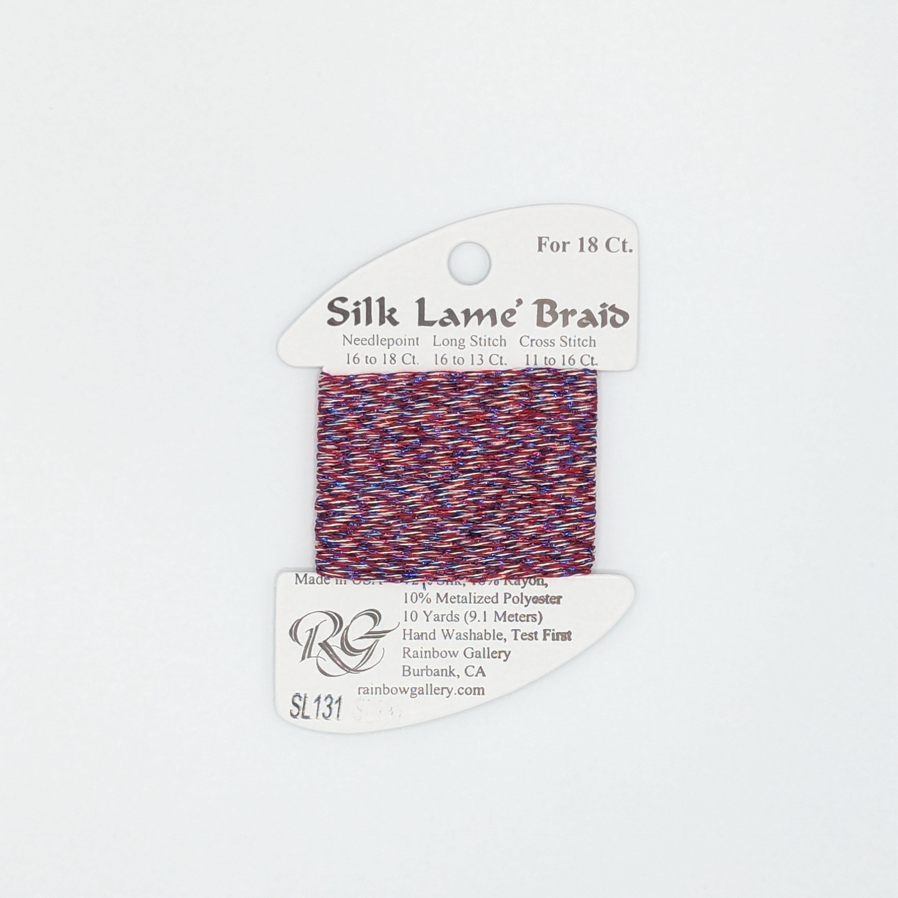 Silk Lame Braid 4th Of July