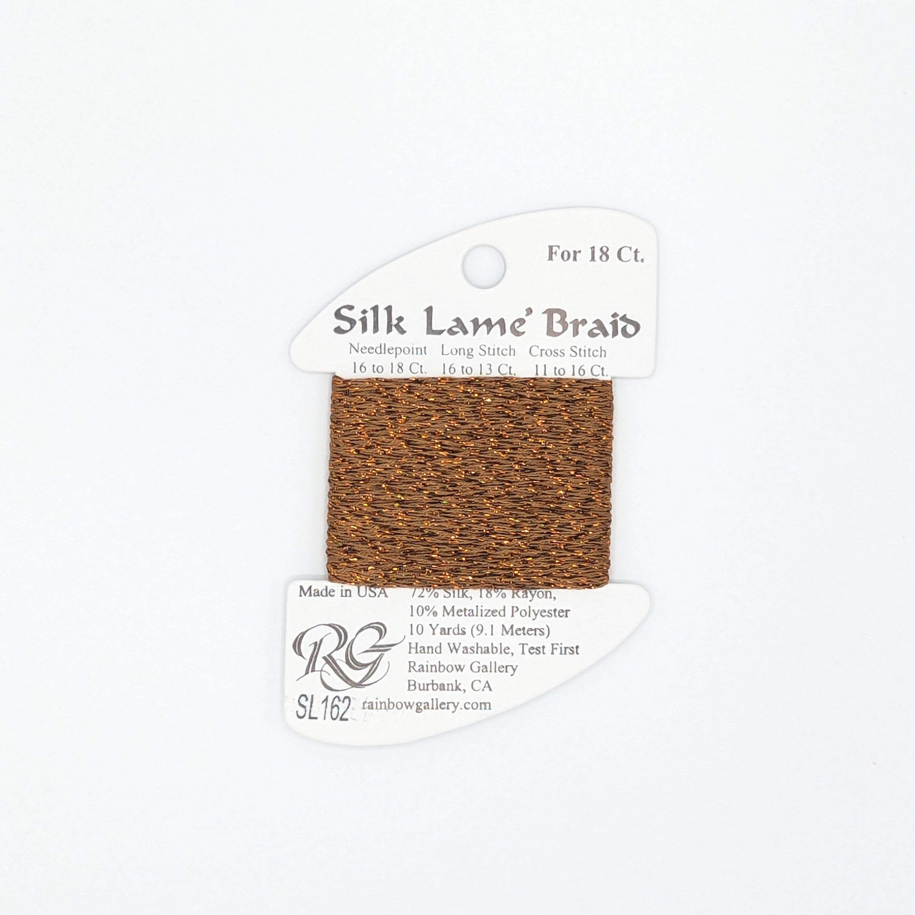 Silk Lame Braid Hazel