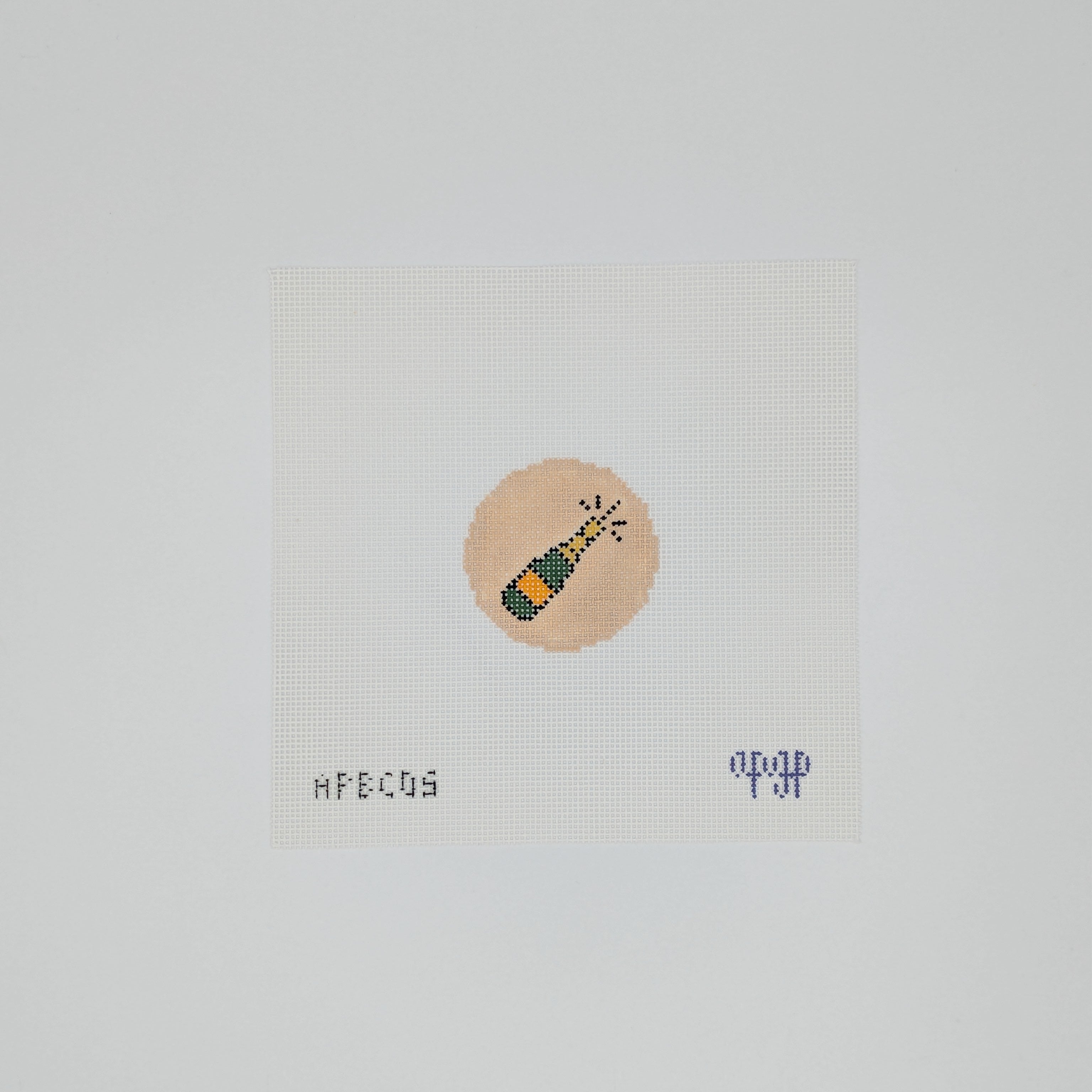 Champagne Bottle Bag Tag